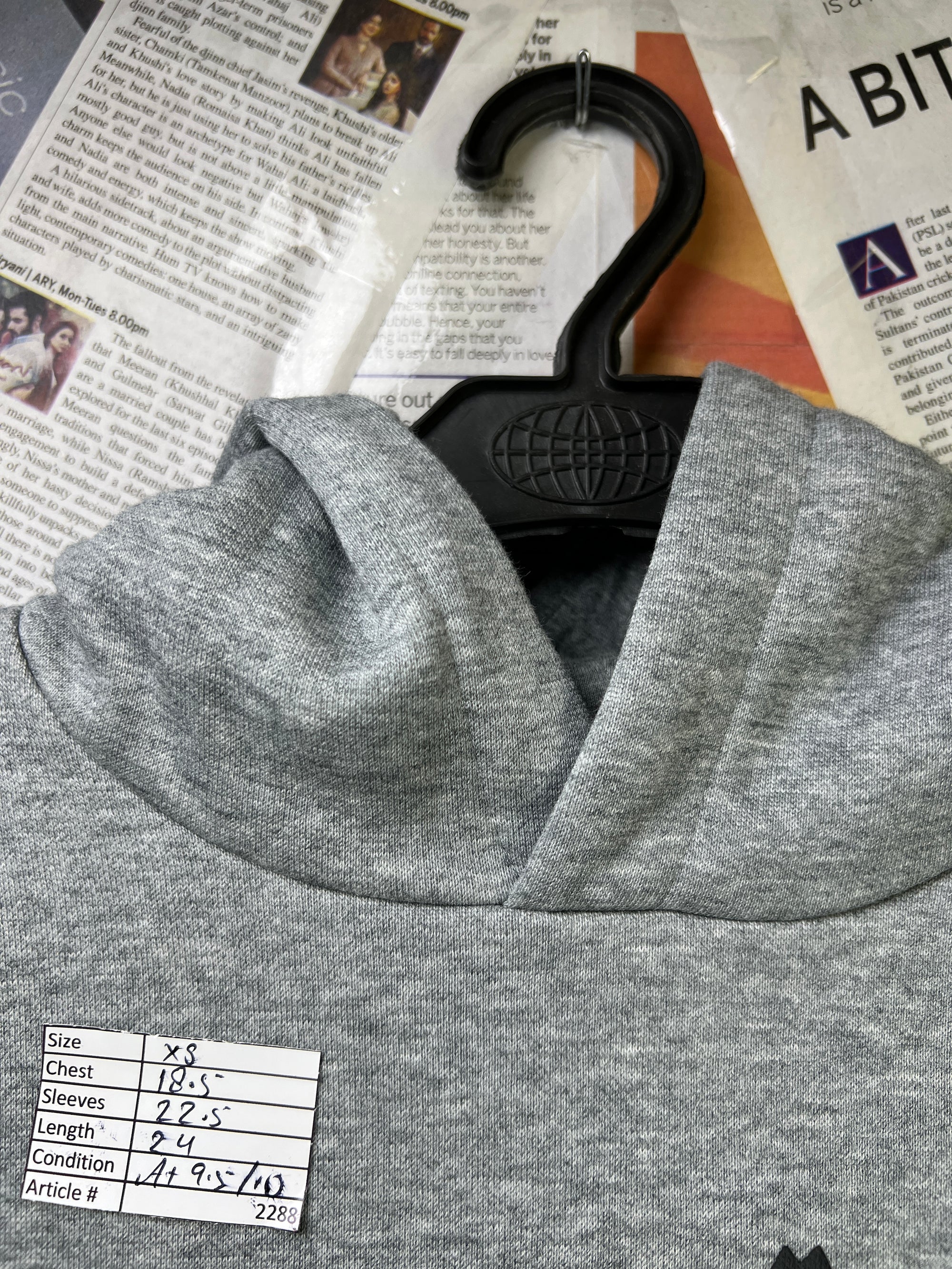 P*ma® XS | Chest: 18.5" | Grey | Hoodie | 2288 - Genuine Maal