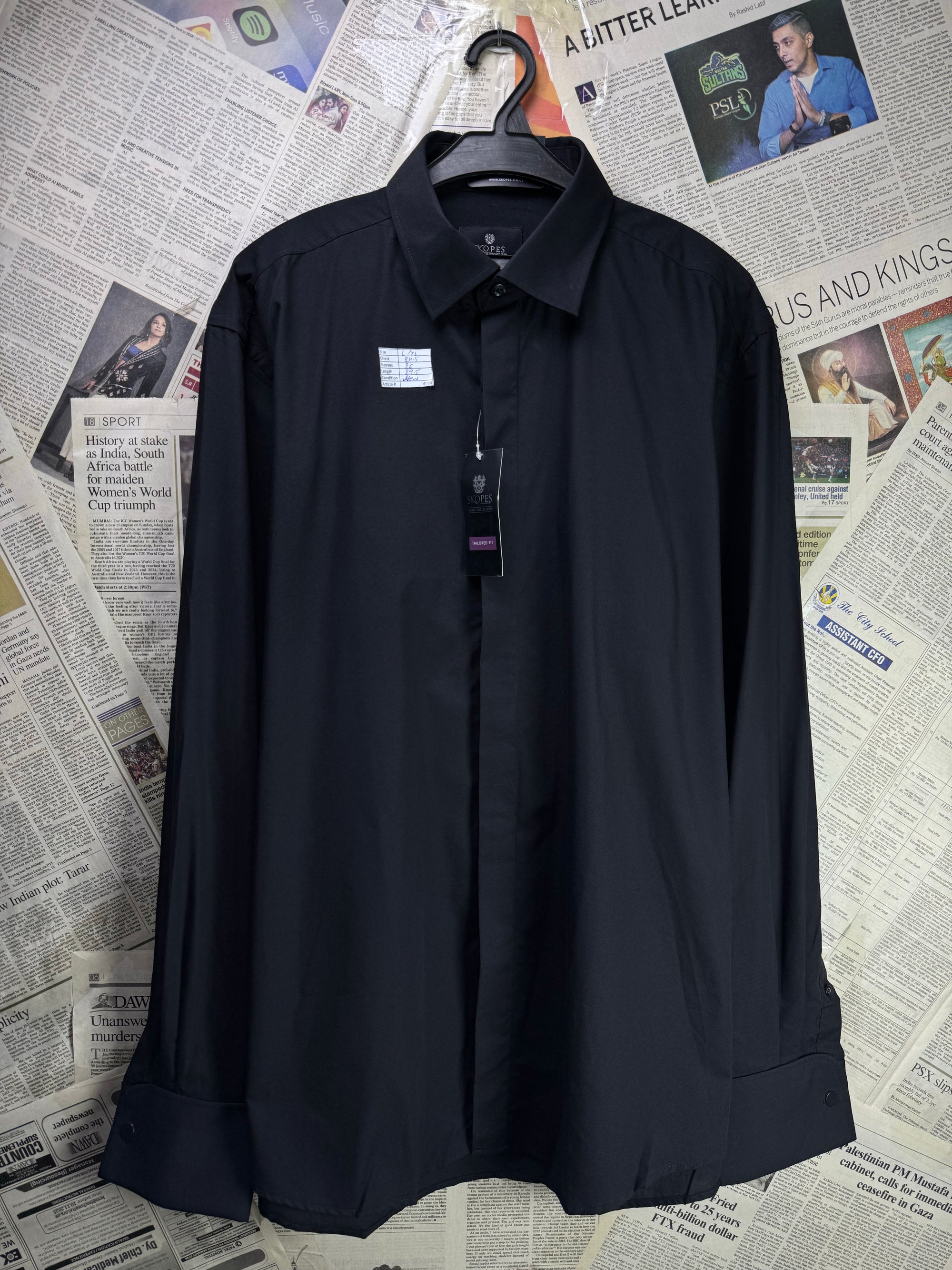 Skopes® L/XL | Chest: 24.5" | Black | Shirt | Cotton - Poly | 4030 - Genuine Maal