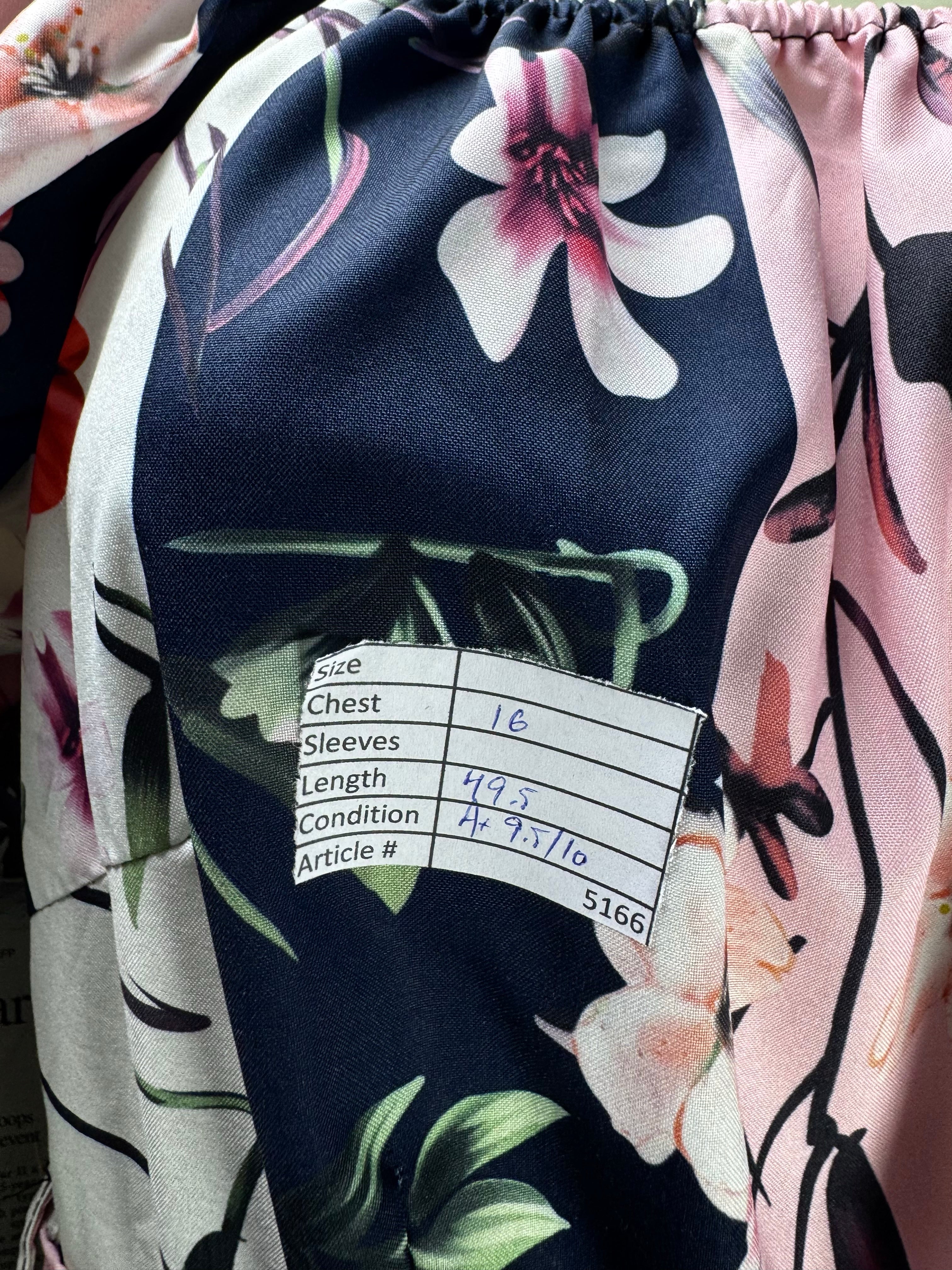 ® XS | Bust: 16" | Floral | Maxi Dress | B2 - 5166 - Genuine Maal