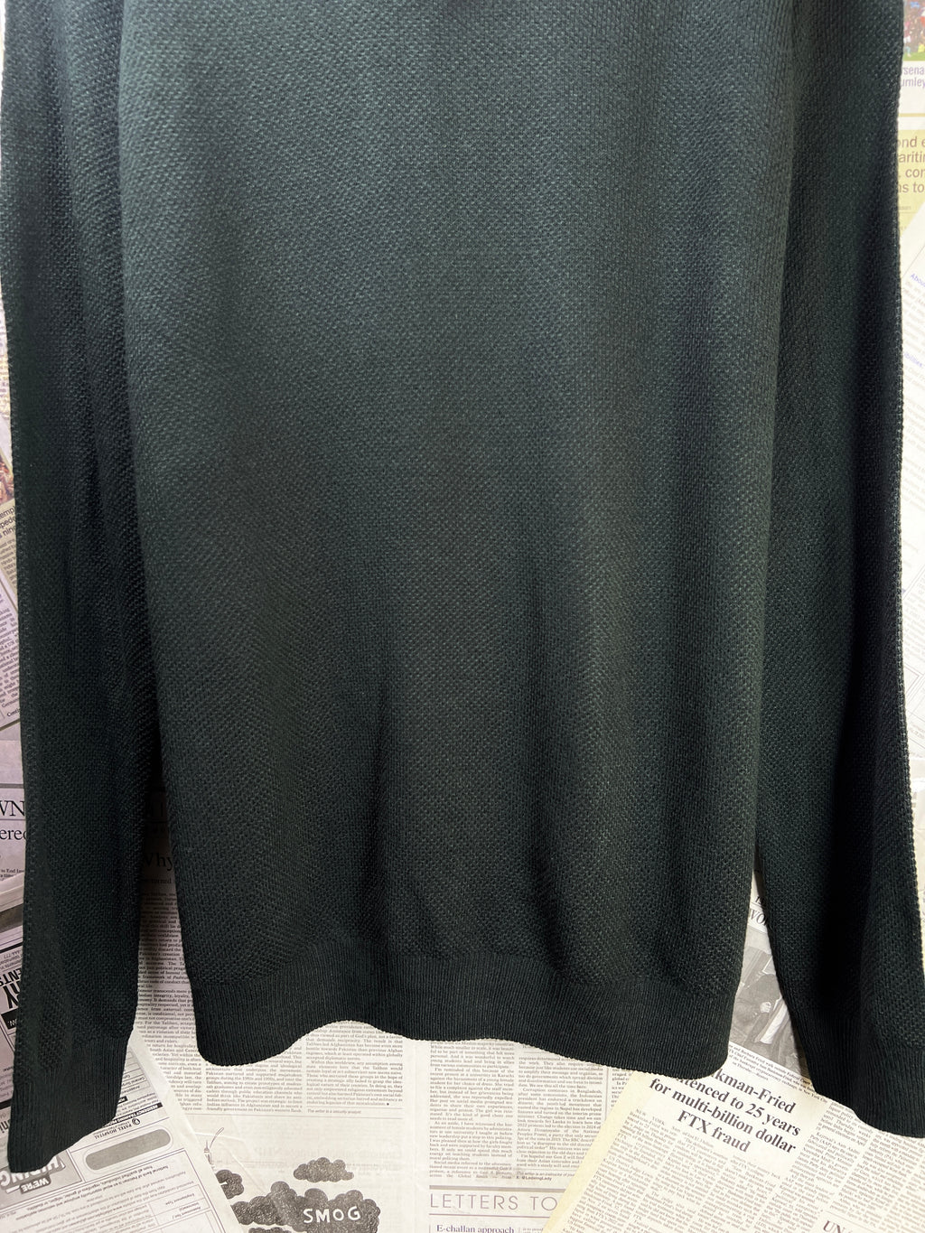 New Look® Medium | Chest 22.5 | Sweat Shirt | Forest Green | Wool Blend | 2144 - Genuine Maal