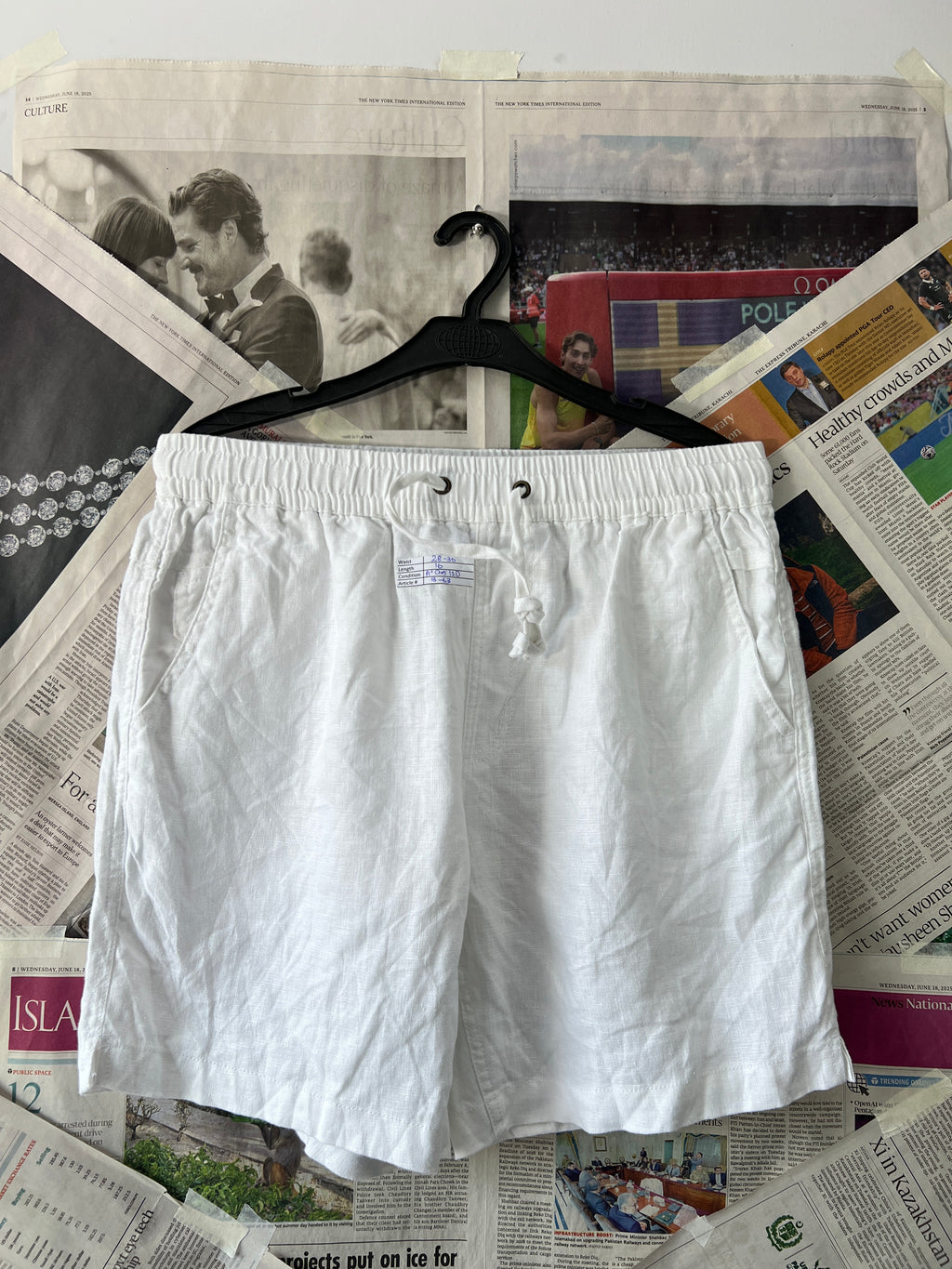 RIVIERA® White | Waist: 28" to 30" | B63 | Linen - My Store