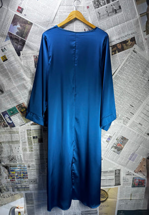® Large | Bust: 20" | Blue | Maxi Dress | B2 - 5182 - Genuine Maal