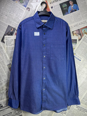 Michael K*rs® Large | Chest: 24" | Blue with Print | Shirt | Cotton | 4035 - Genuine Maal