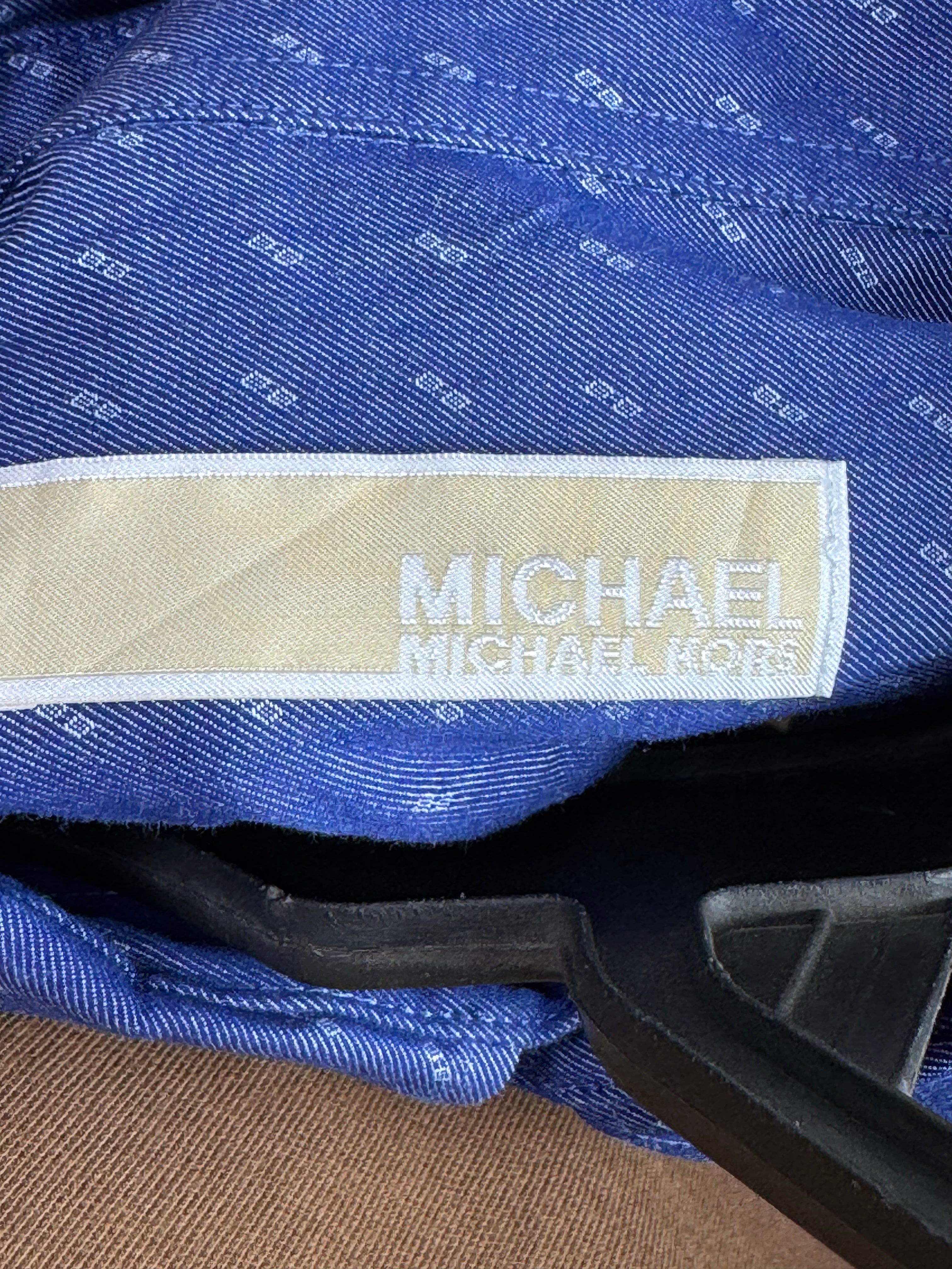Michael K*rs® Large | Chest: 24" | Blue with Print | Shirt | Cotton | 4035 - Genuine Maal