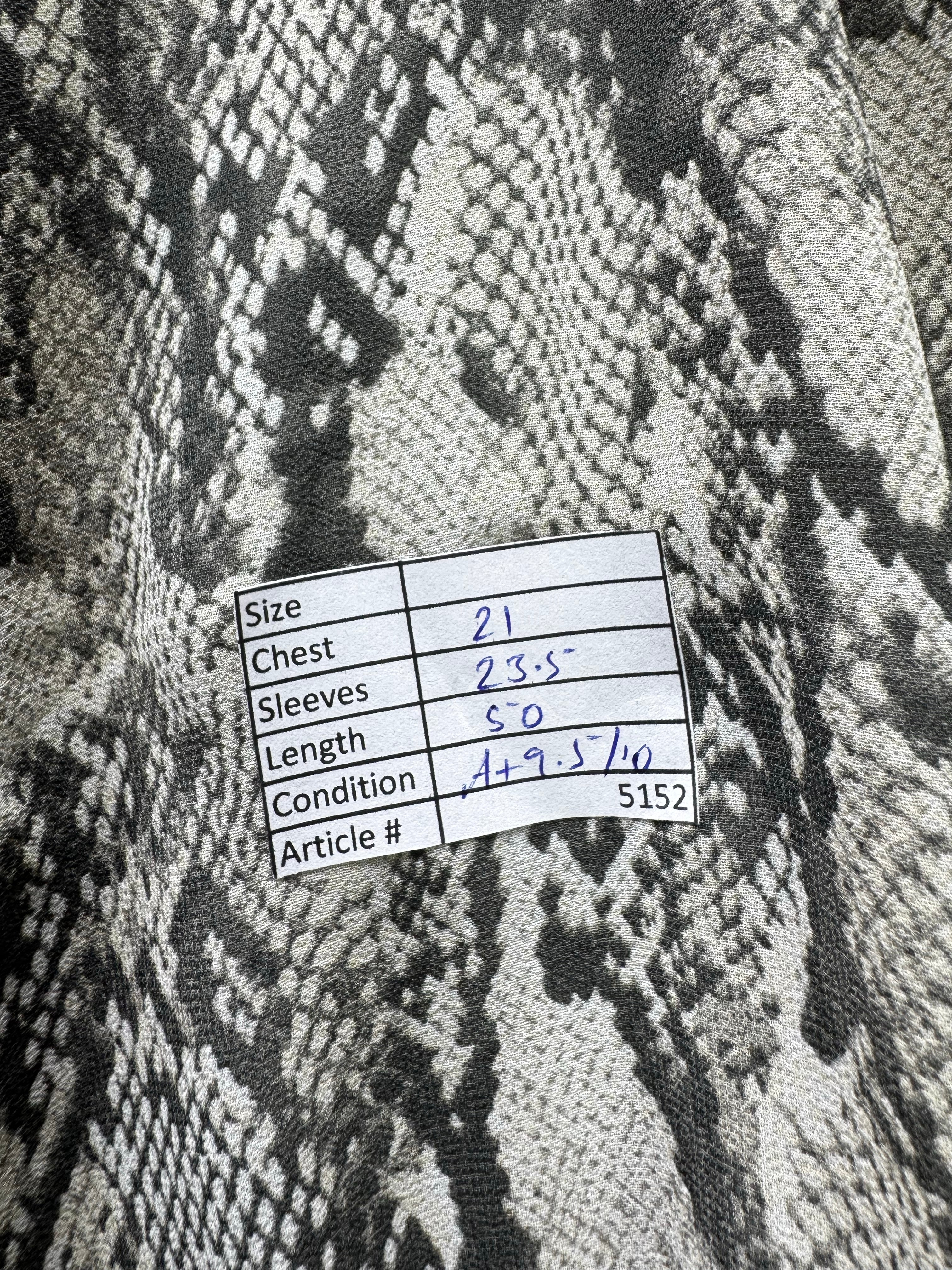 Primark® Large | Bust: 21" | Snakeskin print | Maxi Dress | B2 - 5152