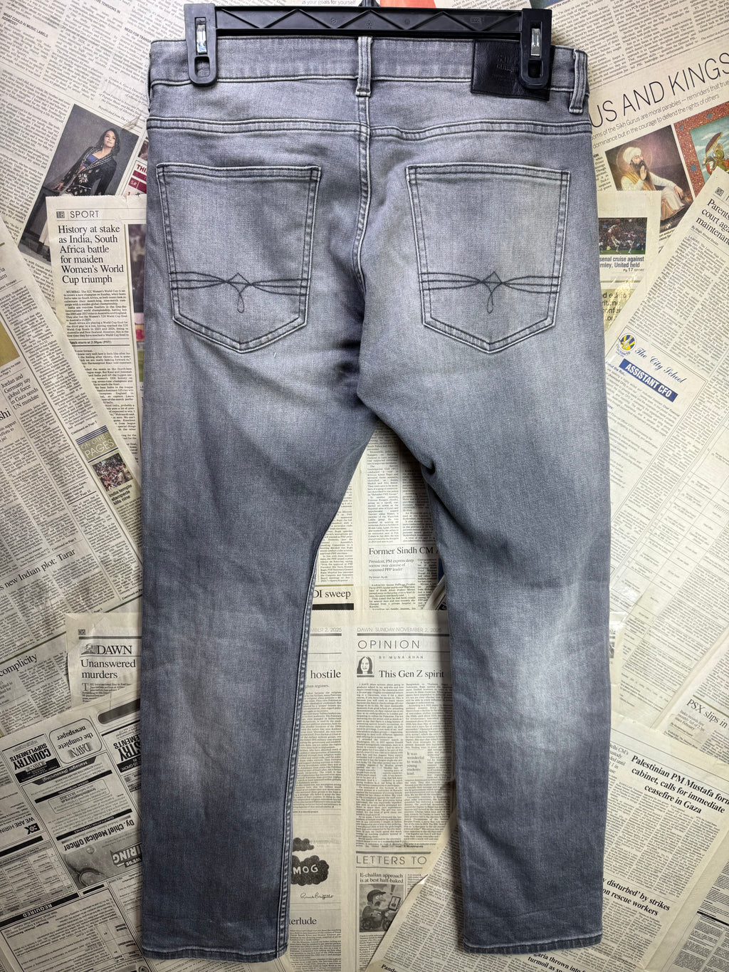S. Oliver® Waist: 32" to 34" | Grey Stone Wash| Slim Fit Denim Pants | 1391 - Genuine Maal