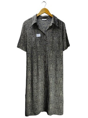 M&S® Large | Bust: 22.5" | Spotted Check | Midi Dress | B2 - 5157 - Genuine Maal