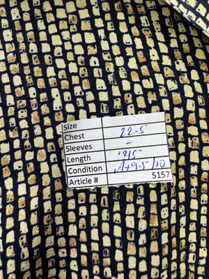 M&S® Large | Bust: 22.5" | Spotted Check | Midi Dress | B2 - 5157 - Genuine Maal