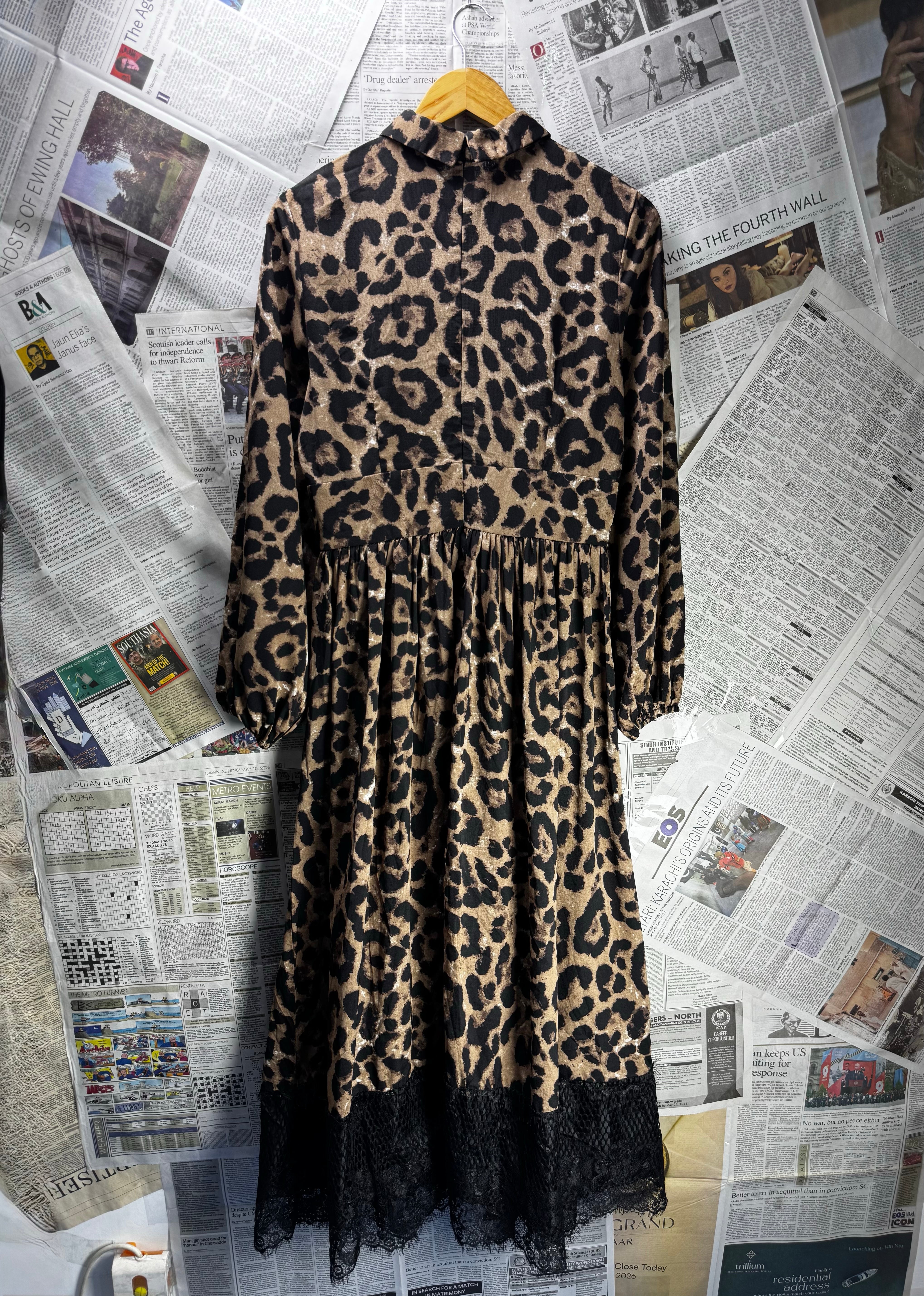 Shein® Medium | Bust: 18.5" | Leopard | Maxi Dress | B2 - 5380 - Genuine Maal