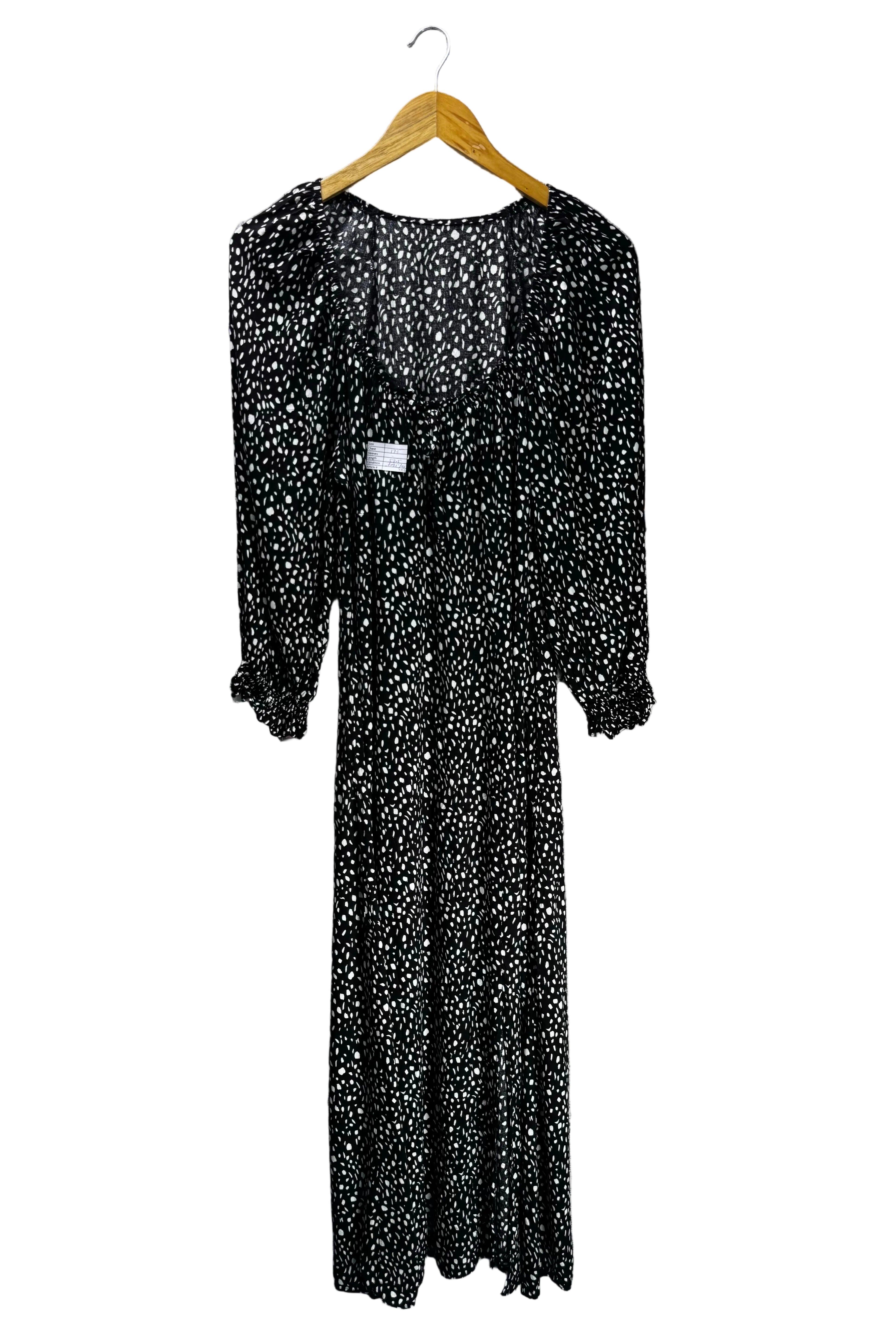® Small | Bust: 17.5" | Polka Dot | Maxi Dress | B2 - 5351 - Genuine Maal