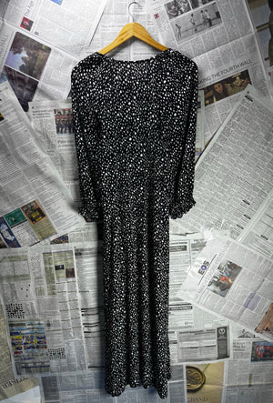 ® Small | Bust: 17.5" | Polka Dot | Maxi Dress | B2 - 5351 - Genuine Maal