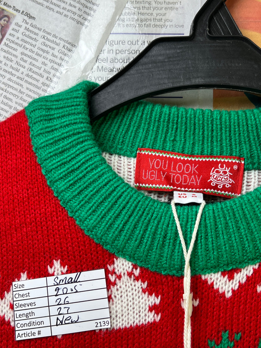 Christmas® Small | Chest: 20.5" | Red | Christmas Sweater | 2139 - Genuine Maal