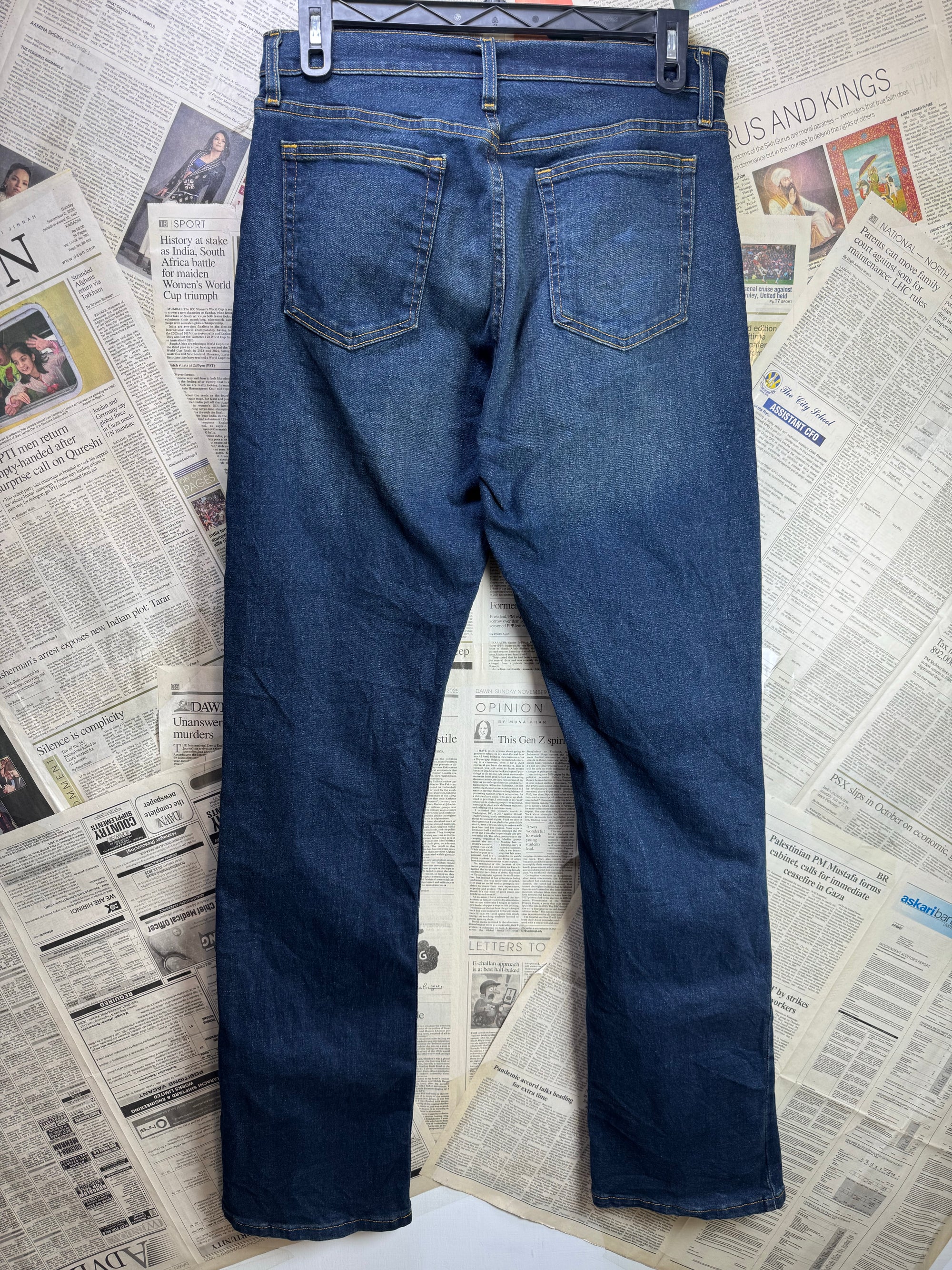 George® Waist: 32" to 34" | Blue | Bootcut Denim Pants | Cotton - Poly - Elastane | 1384 - Genuine Maal