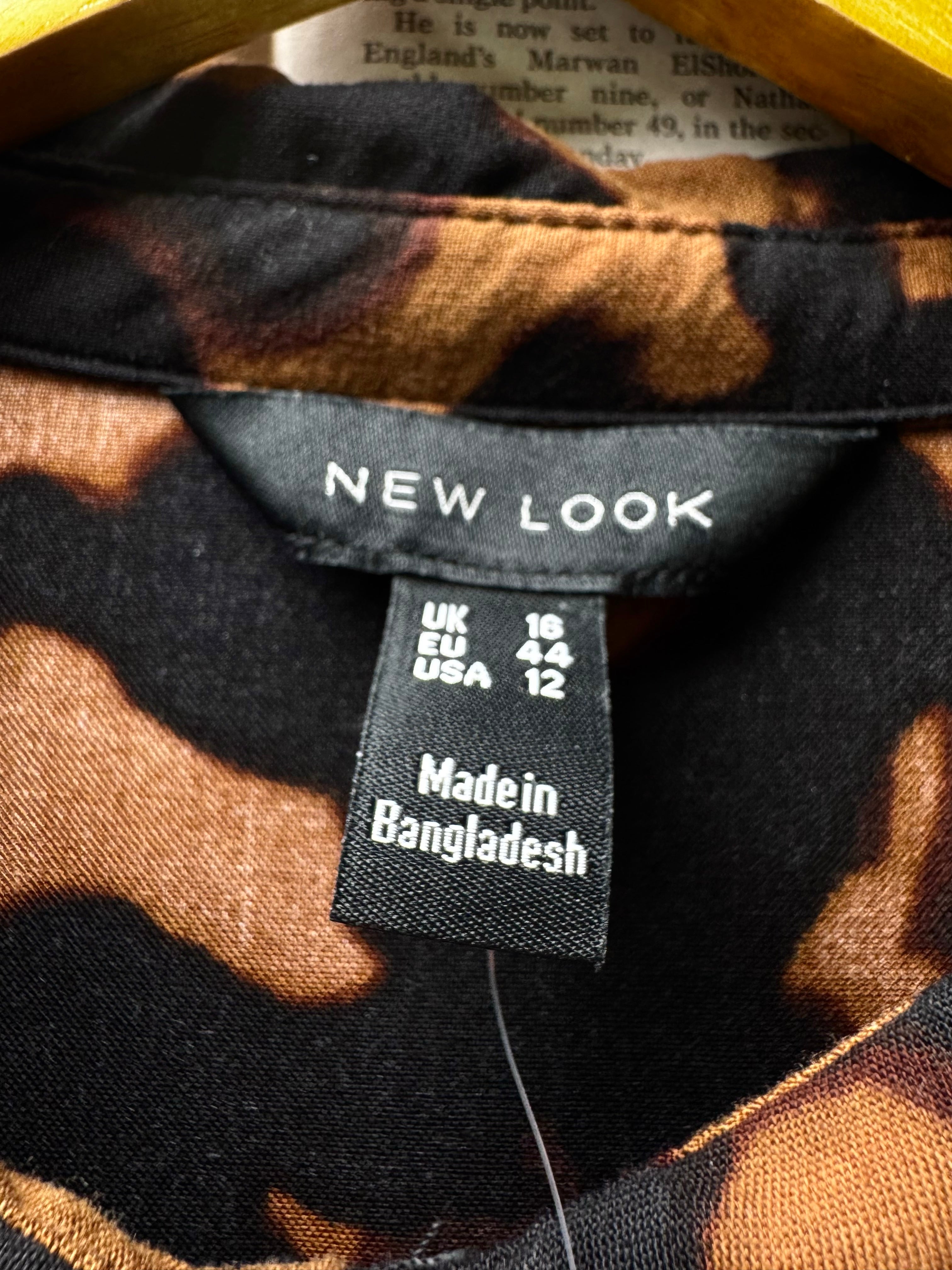New Look® Large | Bust: 21" | Leopard | Mini Dress | B2 - 5374 - Genuine Maal