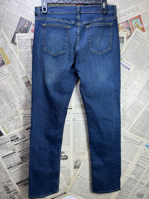 George® Waist: 34" | Blue | Straight Fit Denim Pants | Cotton - Poly - Elastane | 1390 - Genuine Maal