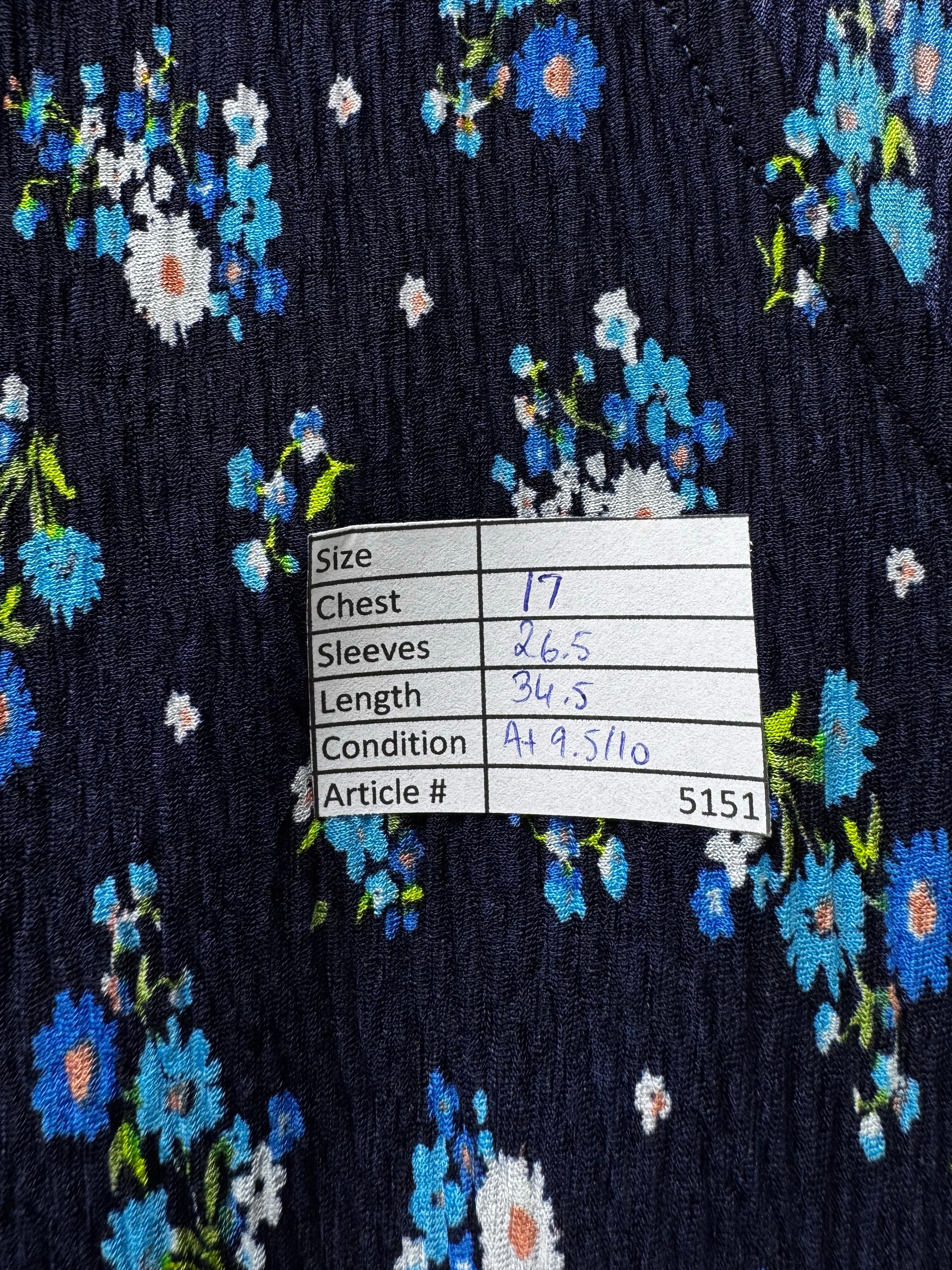 Primark® XS | Bust: 17" | Ditsy Print | Mini Dress | B2 - 5151 - Genuine Maal