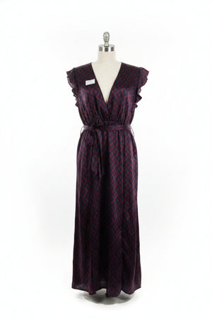 PrettyLittleThing® Small | Bust: 17.5" | Geo Print | Maxi Dress | B2 - 5027 - Genuine Maal