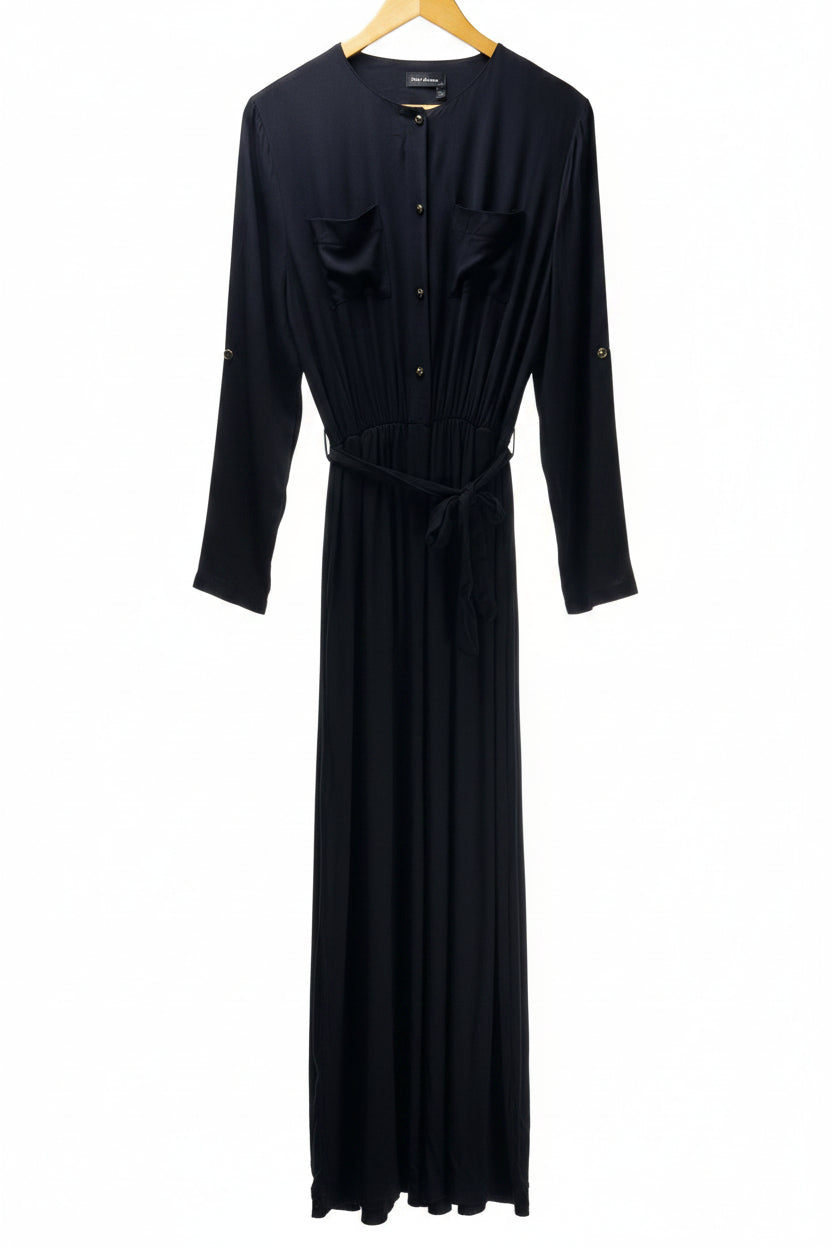 New Laviva® Small | Bust: 18" | Black | Maxi Dress | B2 - 5188 - Genuine Maal
