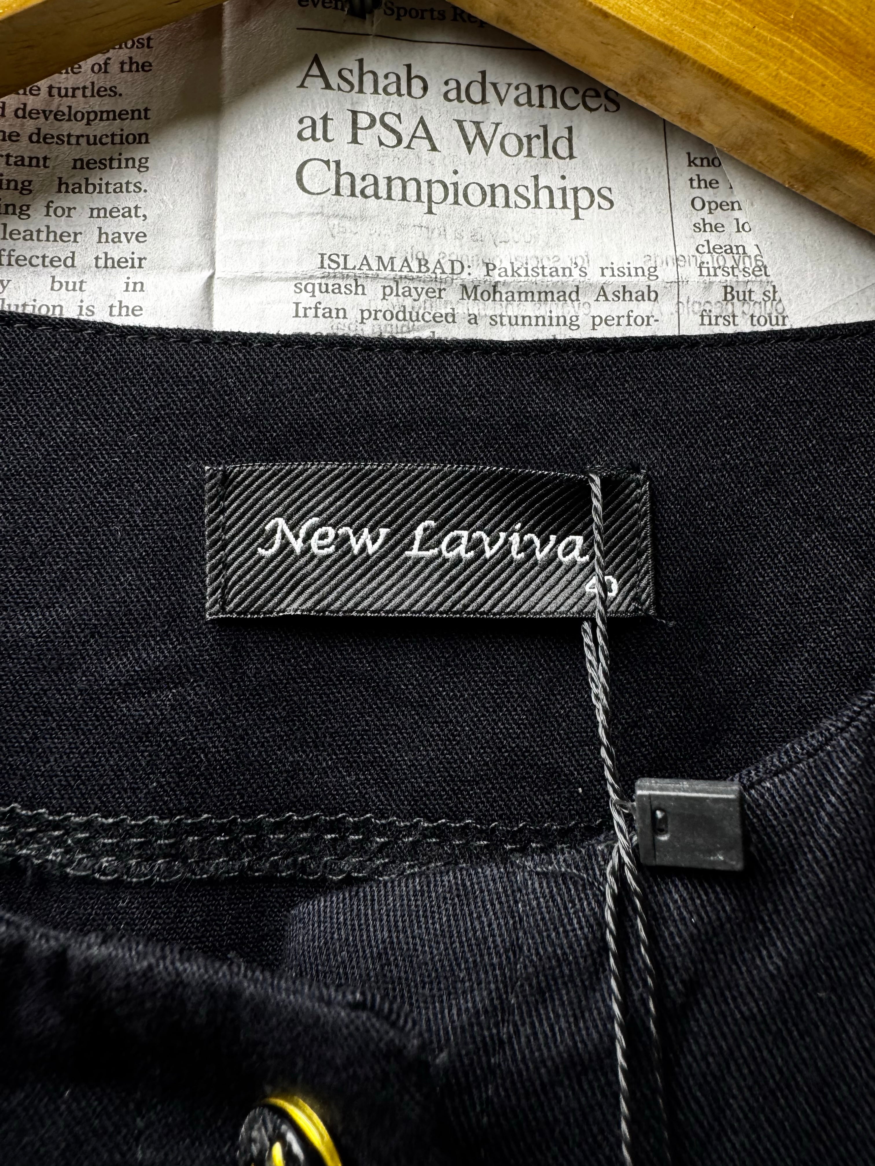 New Laviva® Small | Bust: 18" | Black | Maxi Dress | B2 - 5188 - Genuine Maal