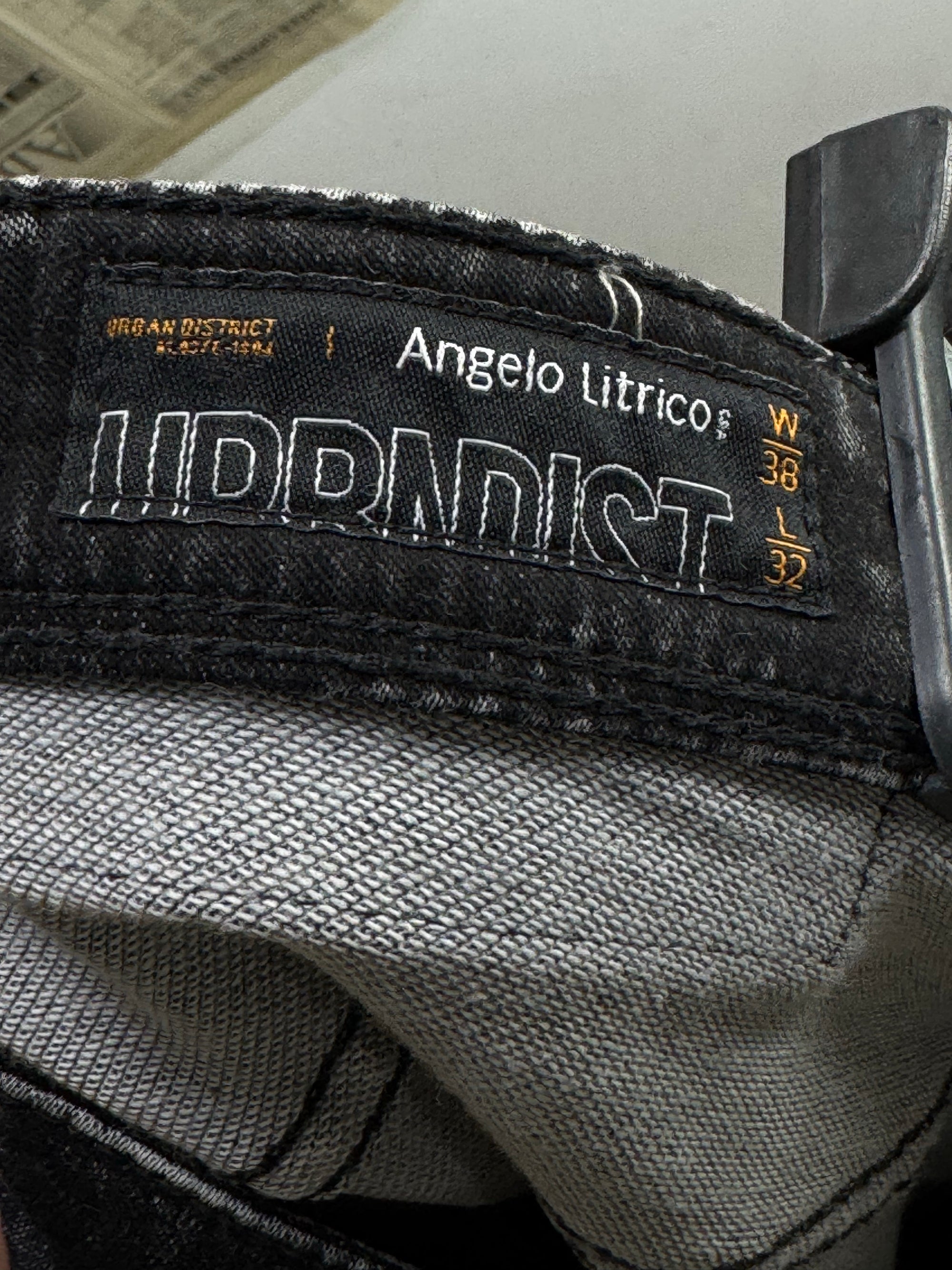 Angelo Litrico® Waist: 38" | Black | Distressed Skinny Fit Denim Pants | Cotton - Poly - Elastane | 1372 - Genuine Maal