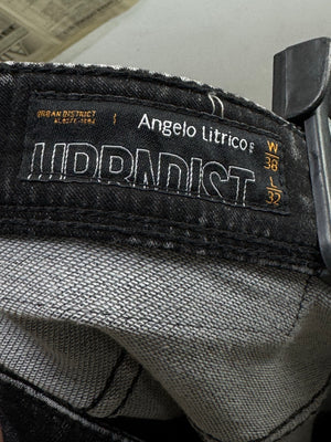 Angelo Litrico® Waist: 38" | Black | Distressed Skinny Fit Denim Pants | Cotton - Poly - Elastane | 1372 - Genuine Maal