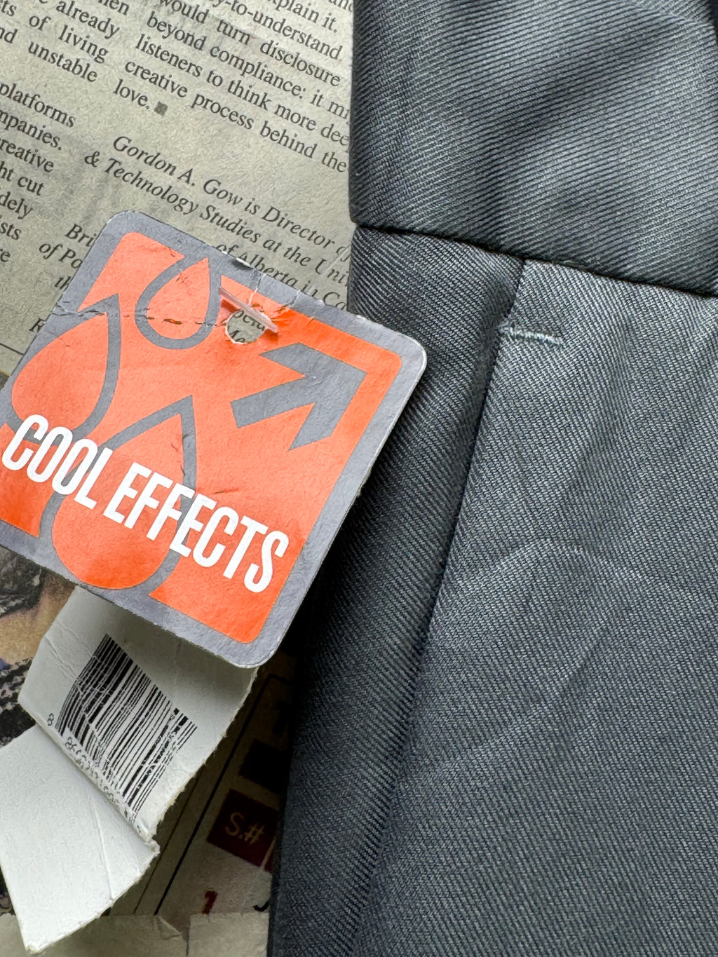 D*ckers® Waist: 34" | Grey | Straight Fit Dress Pants | Poly | 1371 - Genuine Maal