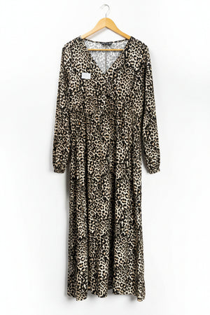F&F® Large | Bust: 21" | Leopard Print | Maxi Dress | B3 - 5411 - Genuine Maal