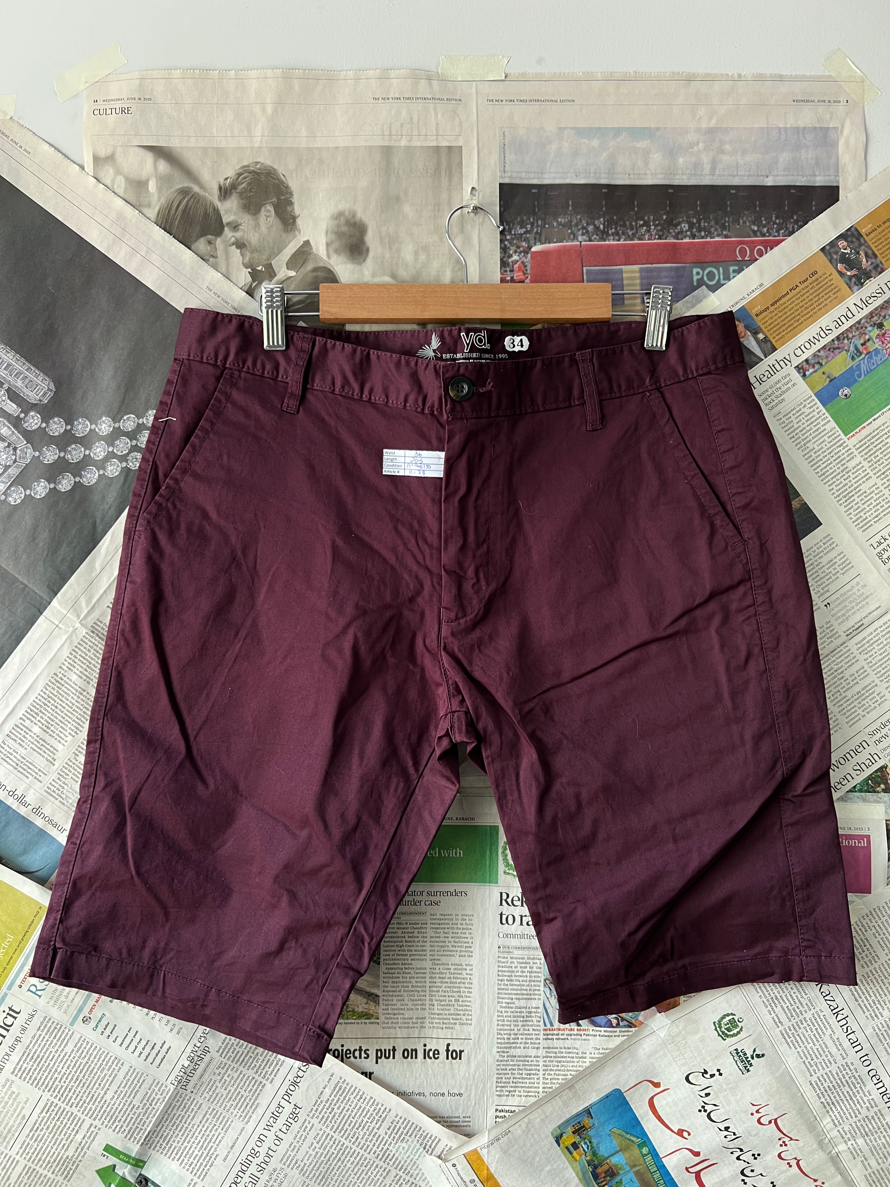 YD.® Maroon | Waist: 36" | B73 - My Store