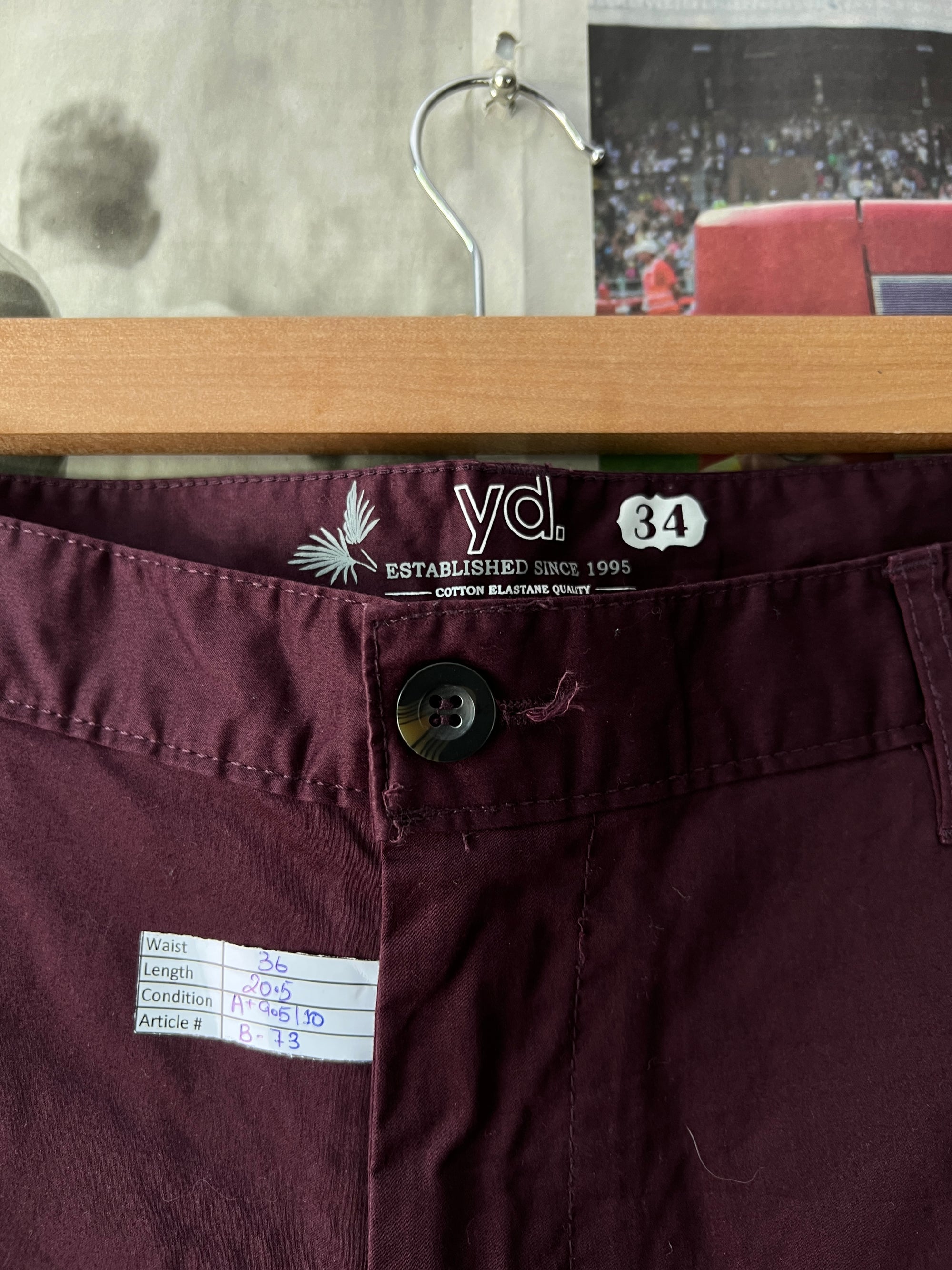 YD.® Maroon | Waist: 36" | B73 - My Store