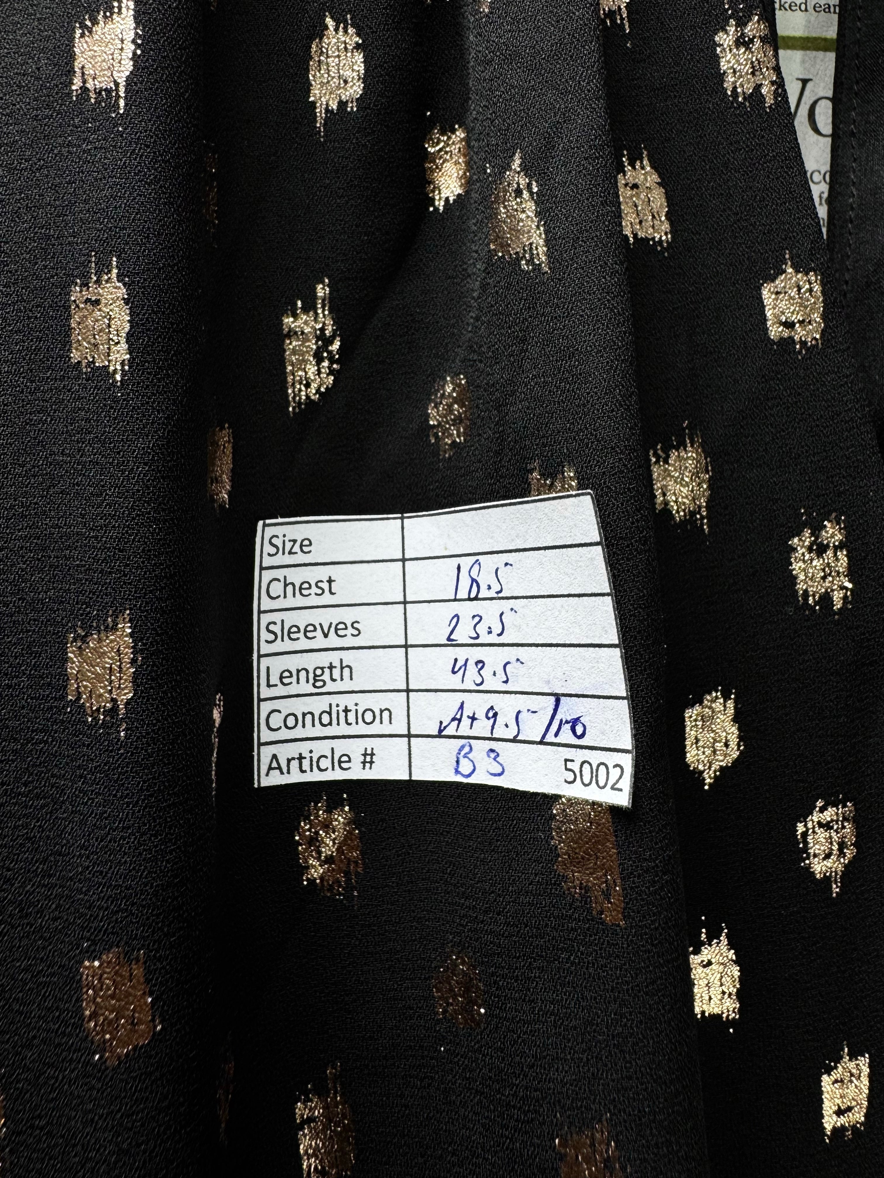 Principles® Medium | Bust: 18.5" | Metallic Foil Dot Print | Jump Suit | B2 - 5002