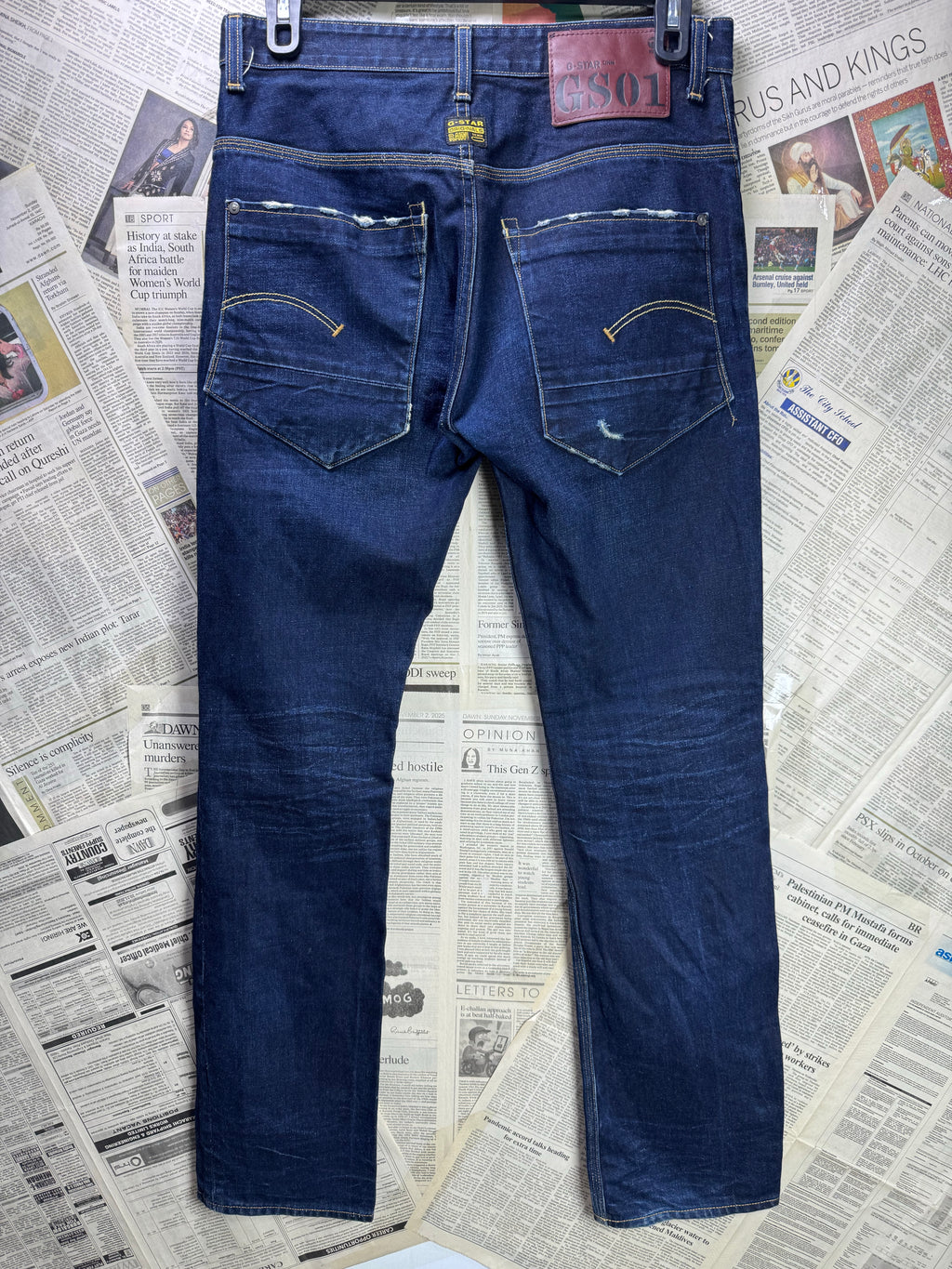 G - Star® Waist: 32" | Blue | Slim Fit Denim Pants | Cotton | 1381 - Genuine Maal