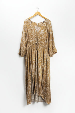 H&M® Medium | Bust: 32.5" | Zebra Print | Maxi Dress | B3 - 5424 - Genuine Maal