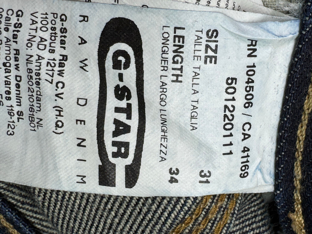 G - Star® Waist: 32" | Blue | Slim Fit Denim Pants | Cotton | 1381 - Genuine Maal