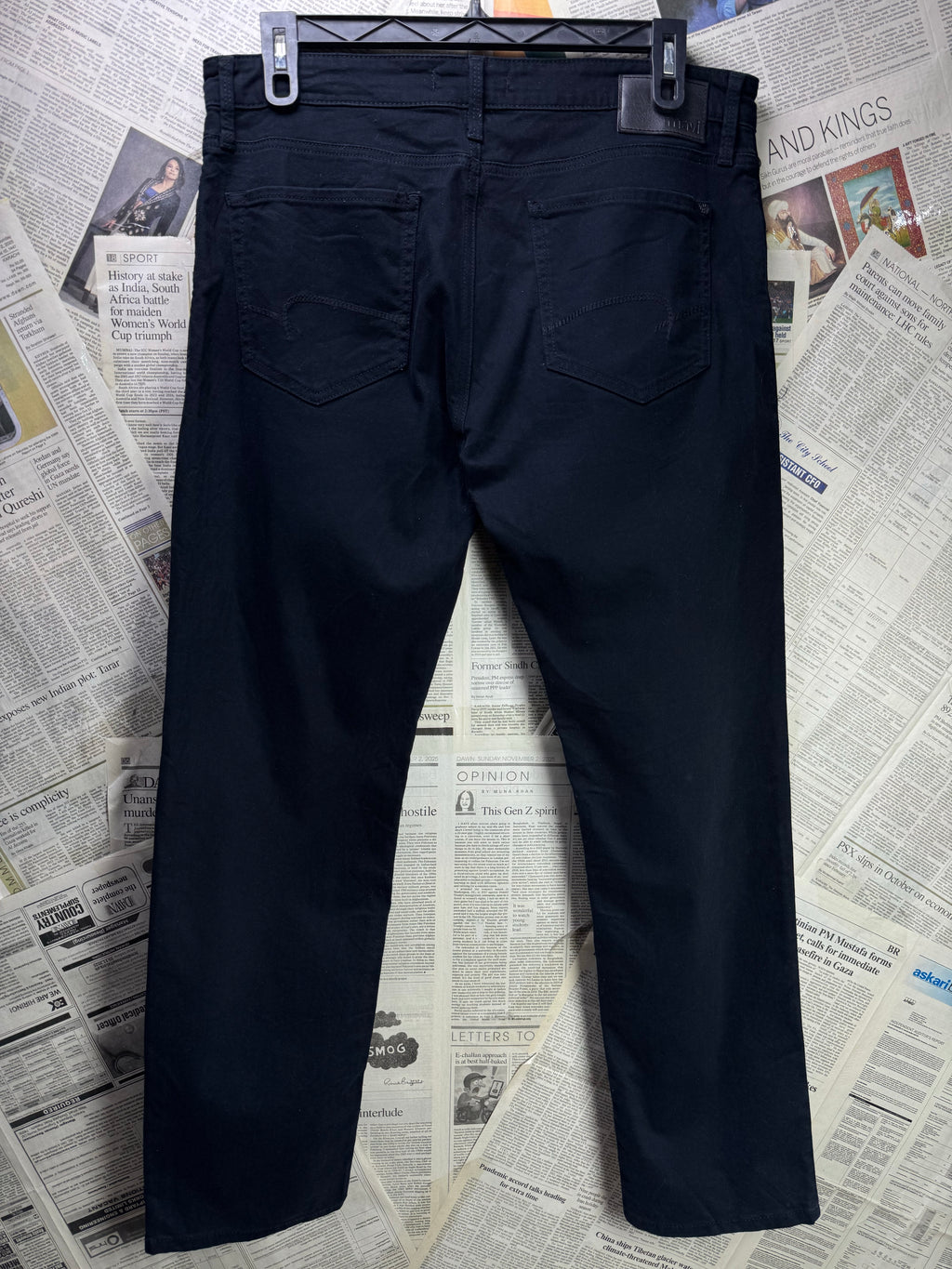 Mavi® Waist: 36" | Black | Straight Fit Denim Pants | Cotton - Elastane | 1379 - Genuine Maal