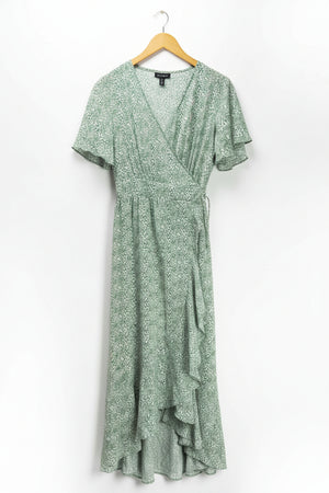 QED London® Medium | Bust: 19" | Ditsy Floral Print | Maxi Dress | B3 - 5399 - Genuine Maal