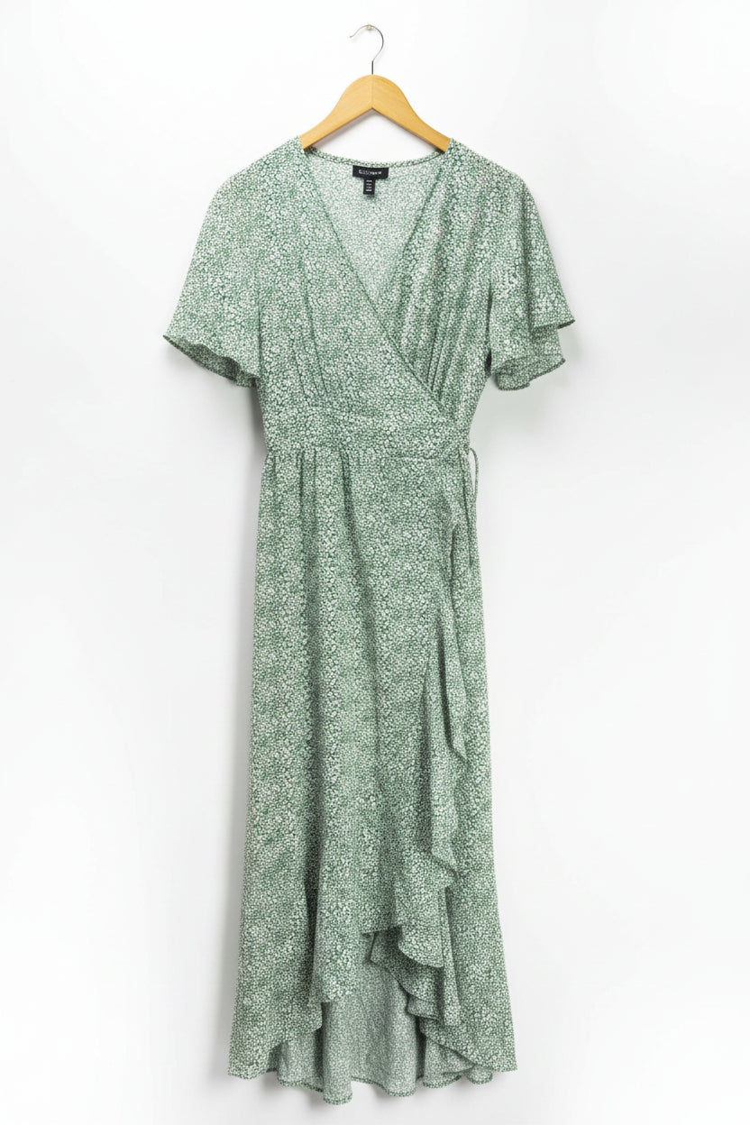 QED London® Medium | Bust: 19" | Ditsy Floral Print | Maxi Dress | B3 - 5399 - Genuine Maal