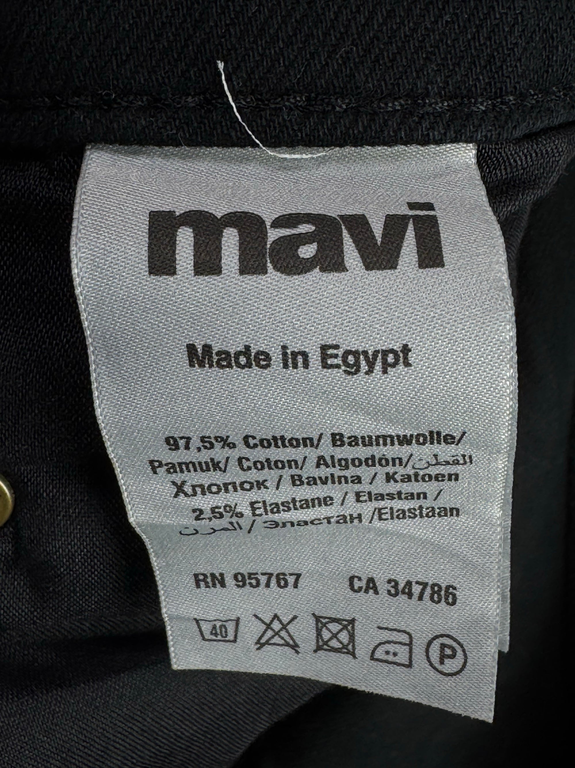 Mavi® Waist: 36" | Black | Straight Fit Denim Pants | Cotton - Elastane | 1379 - Genuine Maal