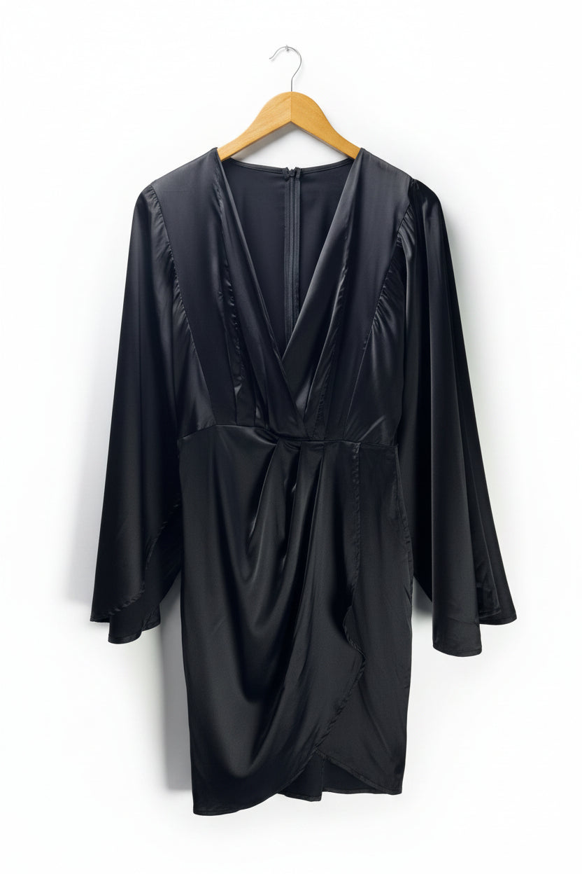 ® XS | Bust: 17" | Satin Weave | Mini Dress | B3 - 5008 - Genuine Maal