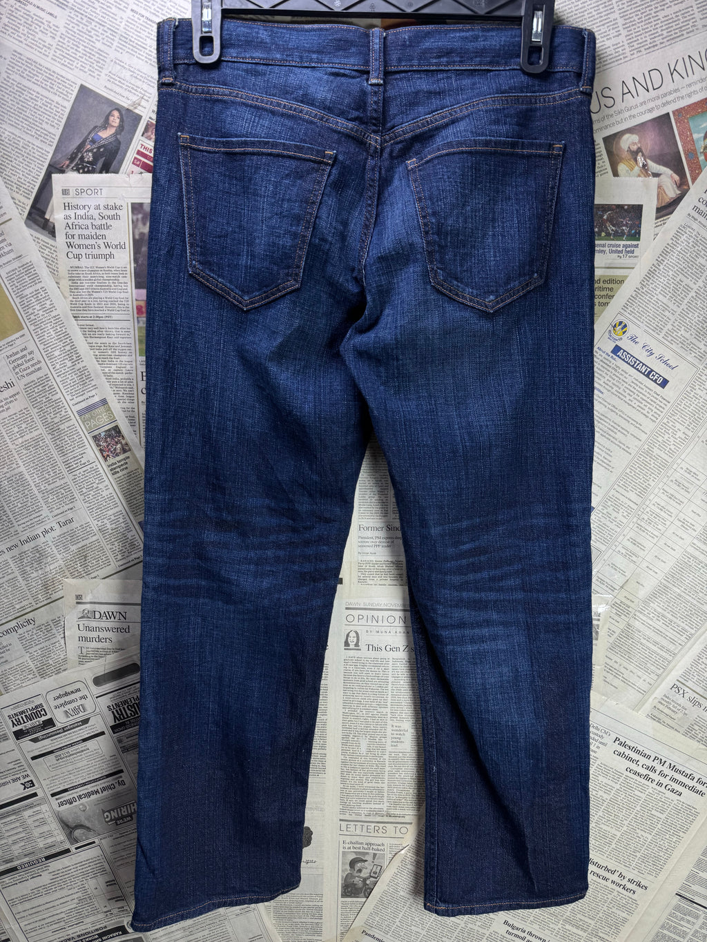 Banana Rep*blic® Waist: 32" to 34" | Blue | Regular Fit Denim Pants | 1402 - Genuine Maal