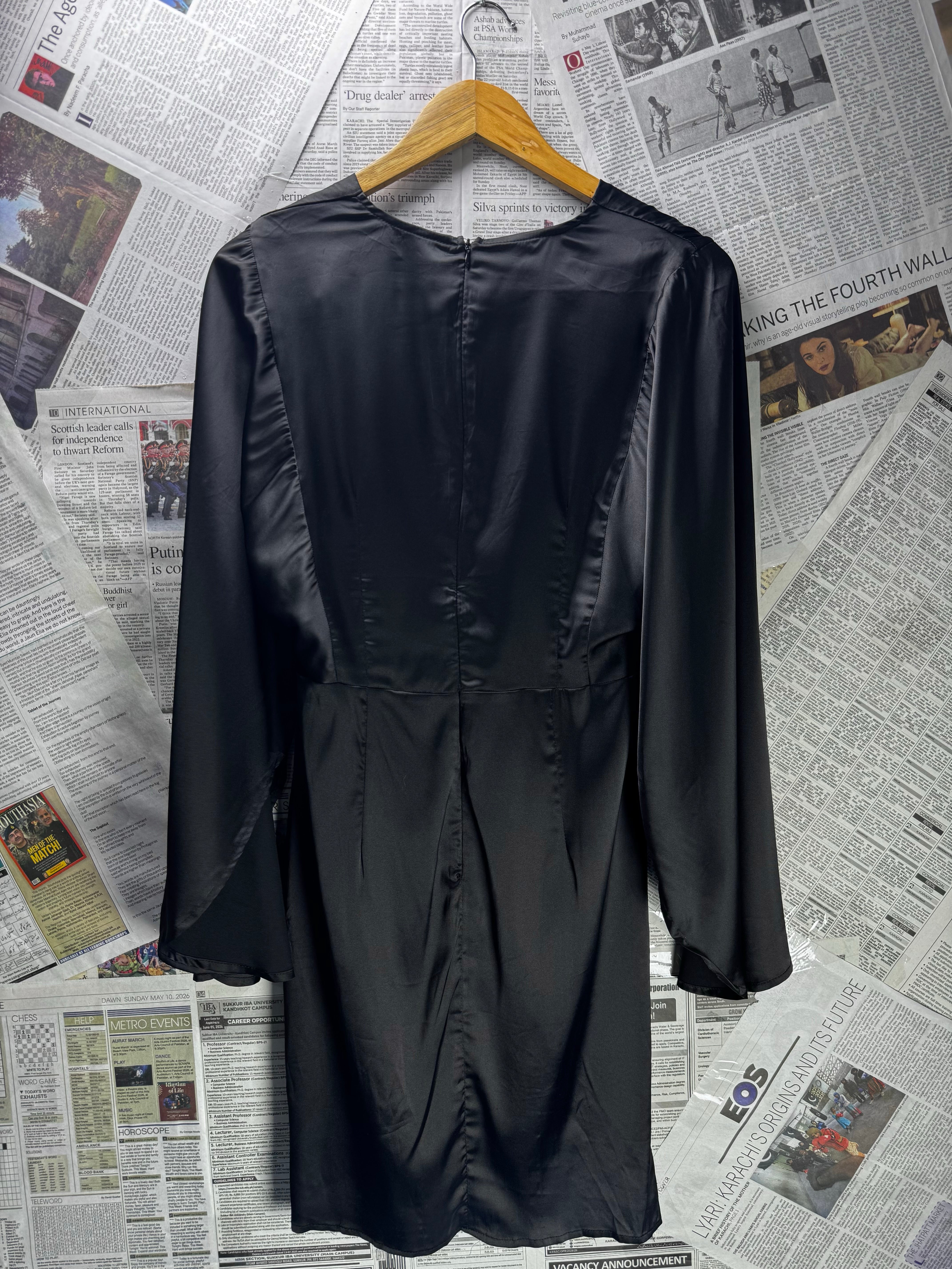 ® XS | Bust: 17" | Satin Weave | Mini Dress | B3 - 5008 - Genuine Maal