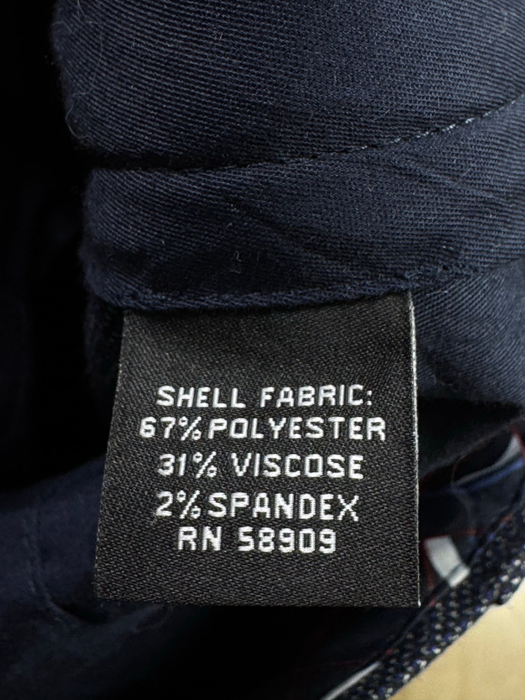 Murano® Waist: 34" to 36" | Textured Blue | Dress Pants | Poly - Visc - Spandex | 1360 - Genuine Maal