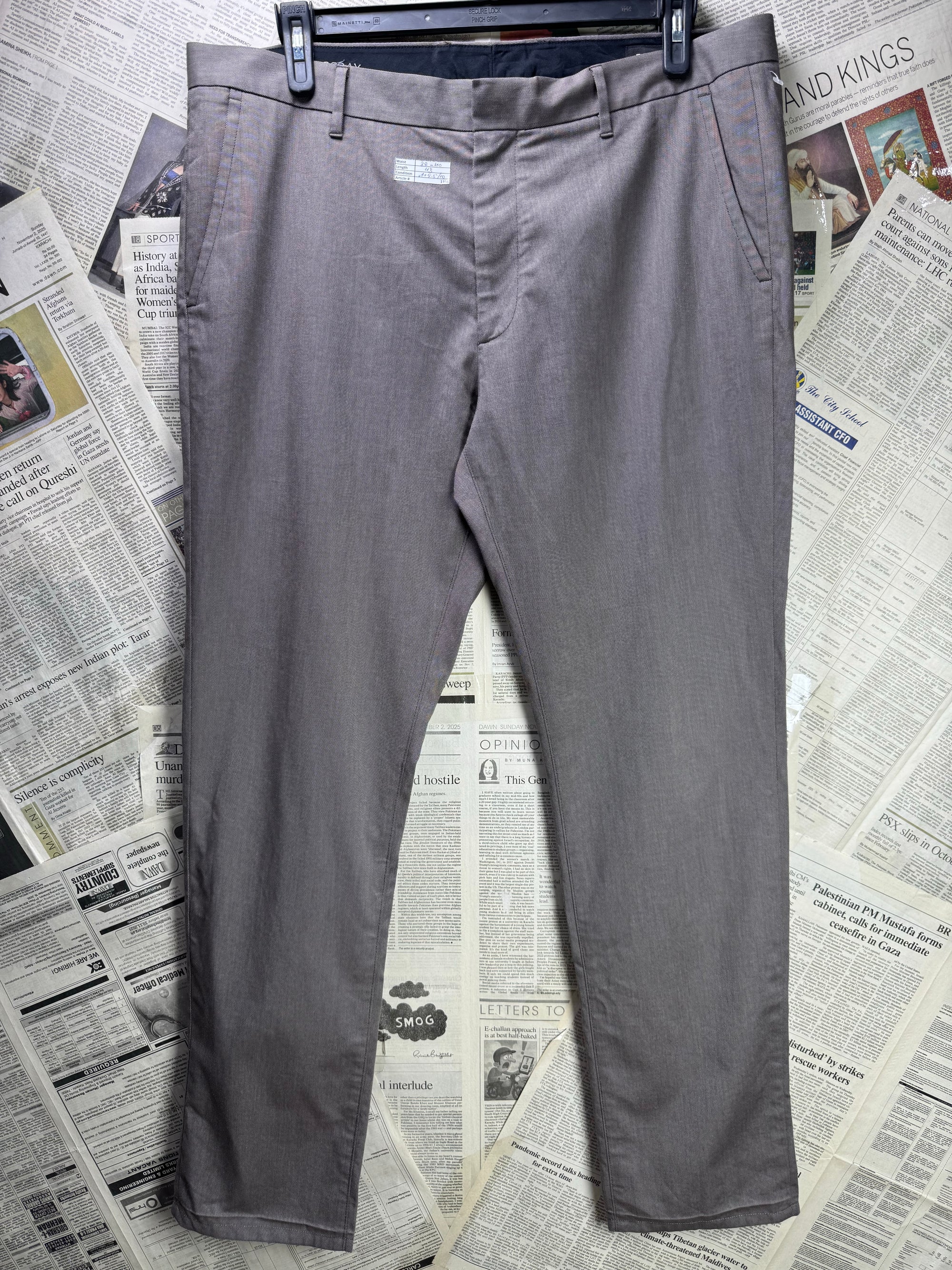 Bonobos® Waist: 38" to 40" | Beige | Chino Pants | Cotton - Elastane | 1356 - Genuine Maal