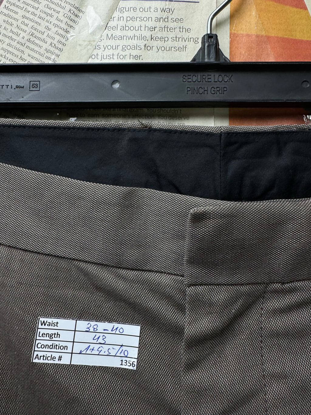 Bonobos® Waist: 38" to 40" | Beige | Chino Pants | Cotton - Elastane | 1356 - Genuine Maal