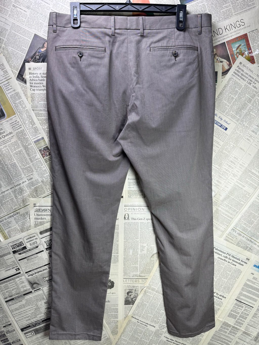 Bonobos® Waist: 38" to 40" | Beige | Chino Pants | Cotton - Elastane | 1356 - Genuine Maal