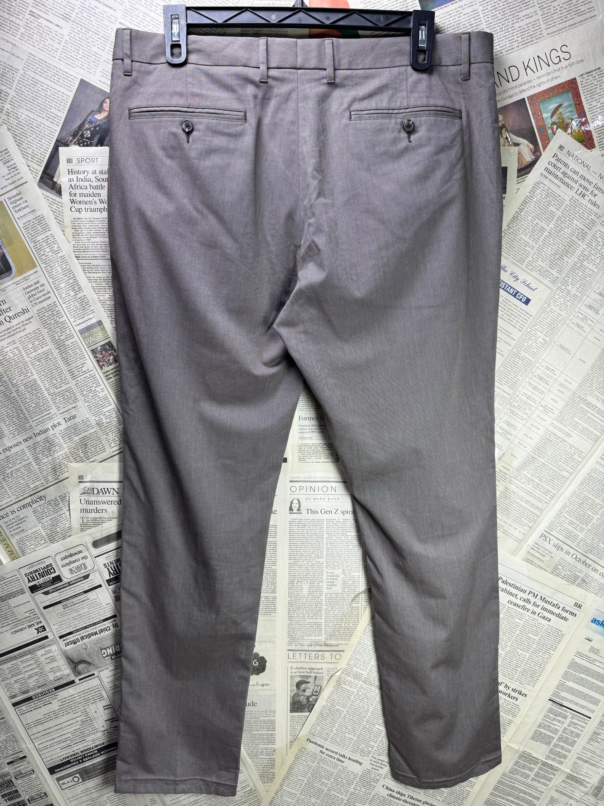 Bonobos® Waist: 38" to 40" | Beige | Chino Pants | Cotton - Elastane | 1356 - Genuine Maal