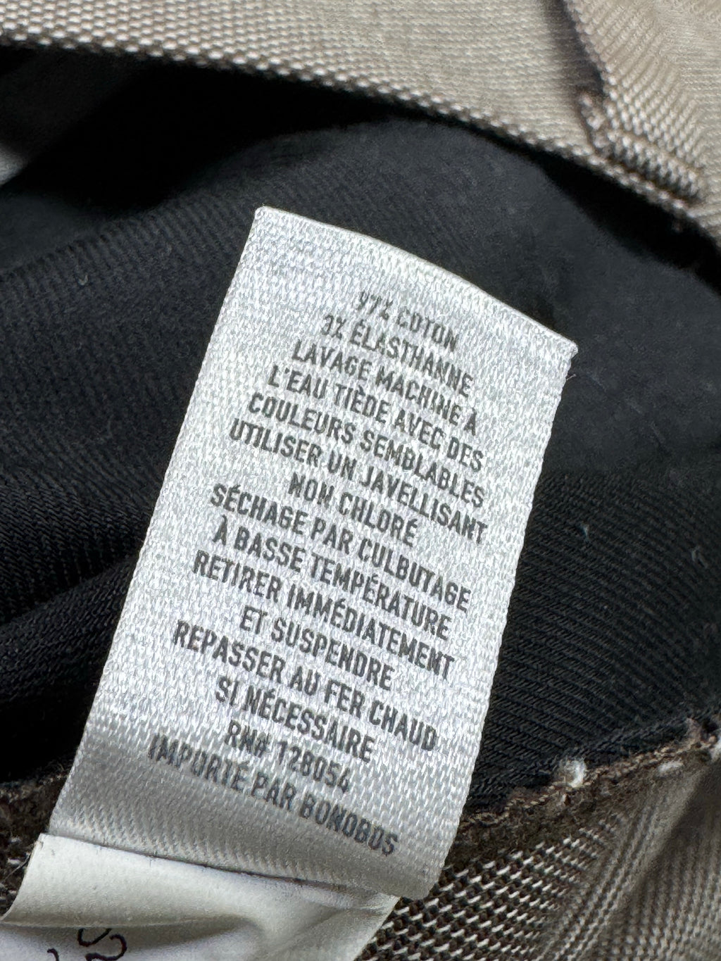 Bonobos® Waist: 38" to 40" | Beige | Chino Pants | Cotton - Elastane | 1356 - Genuine Maal