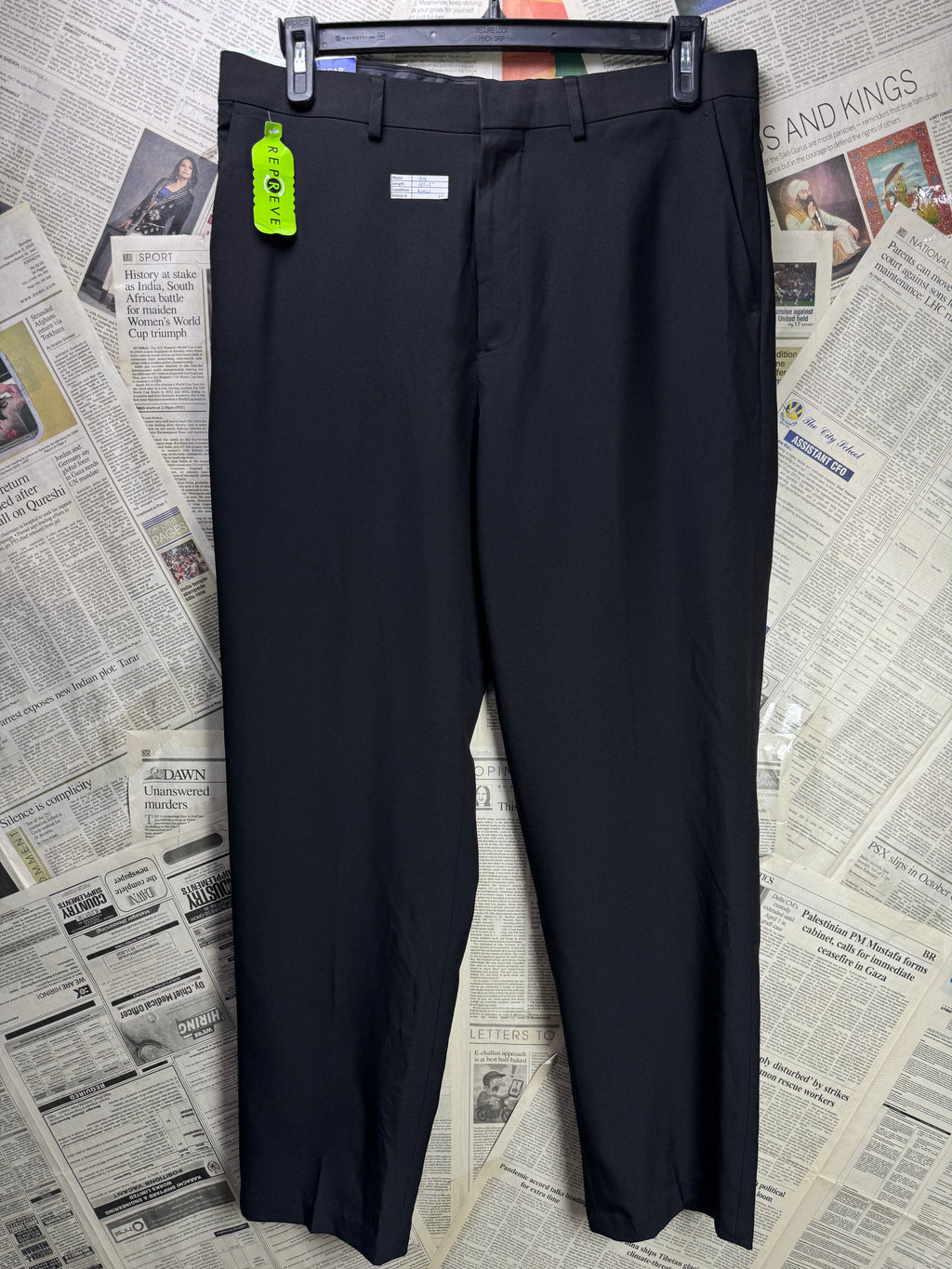 Haggar® Waist: 34" | Black | Golf Pants | Poly | 1361 - Genuine Maal