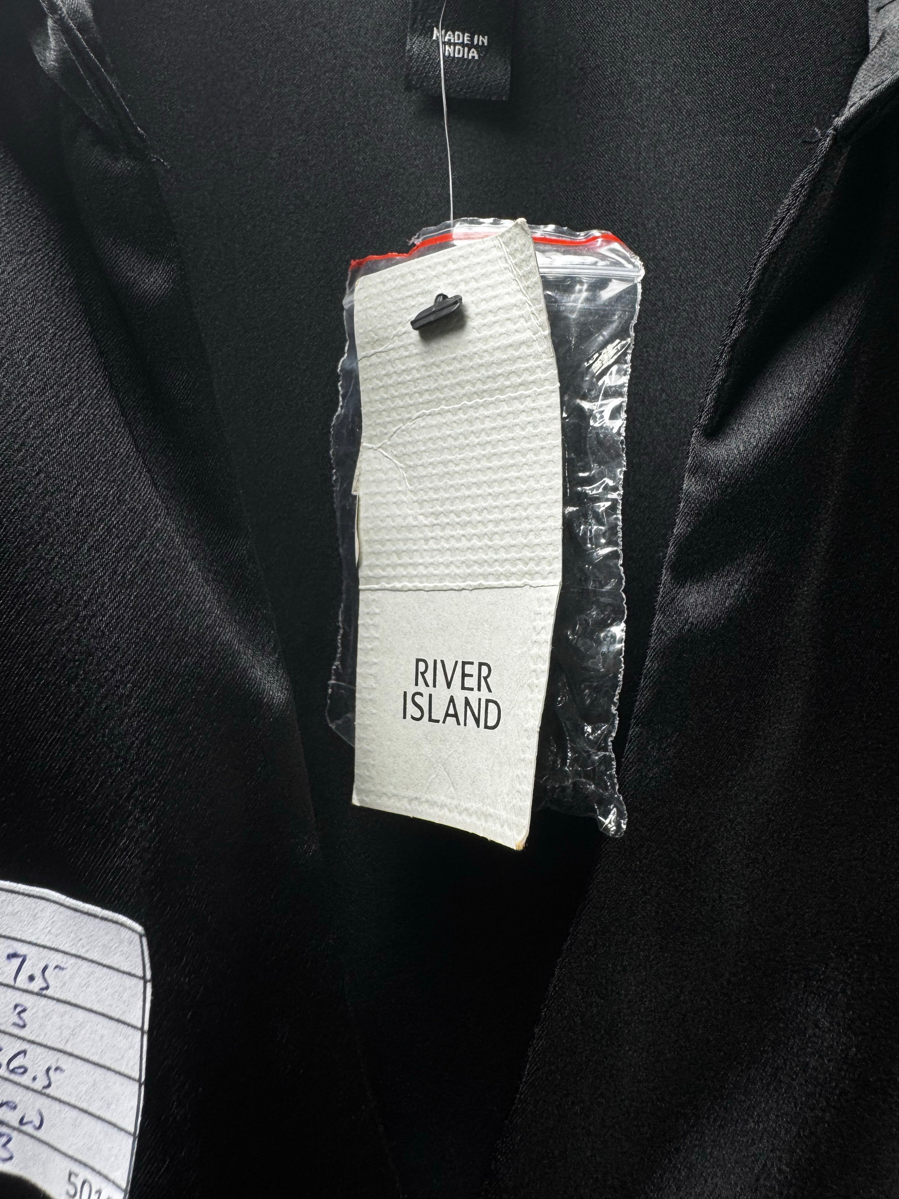 River Island® Small | Bust: 17.5" | Satin Wrap | Mini Dress | B3 - 5013 - Genuine Maal