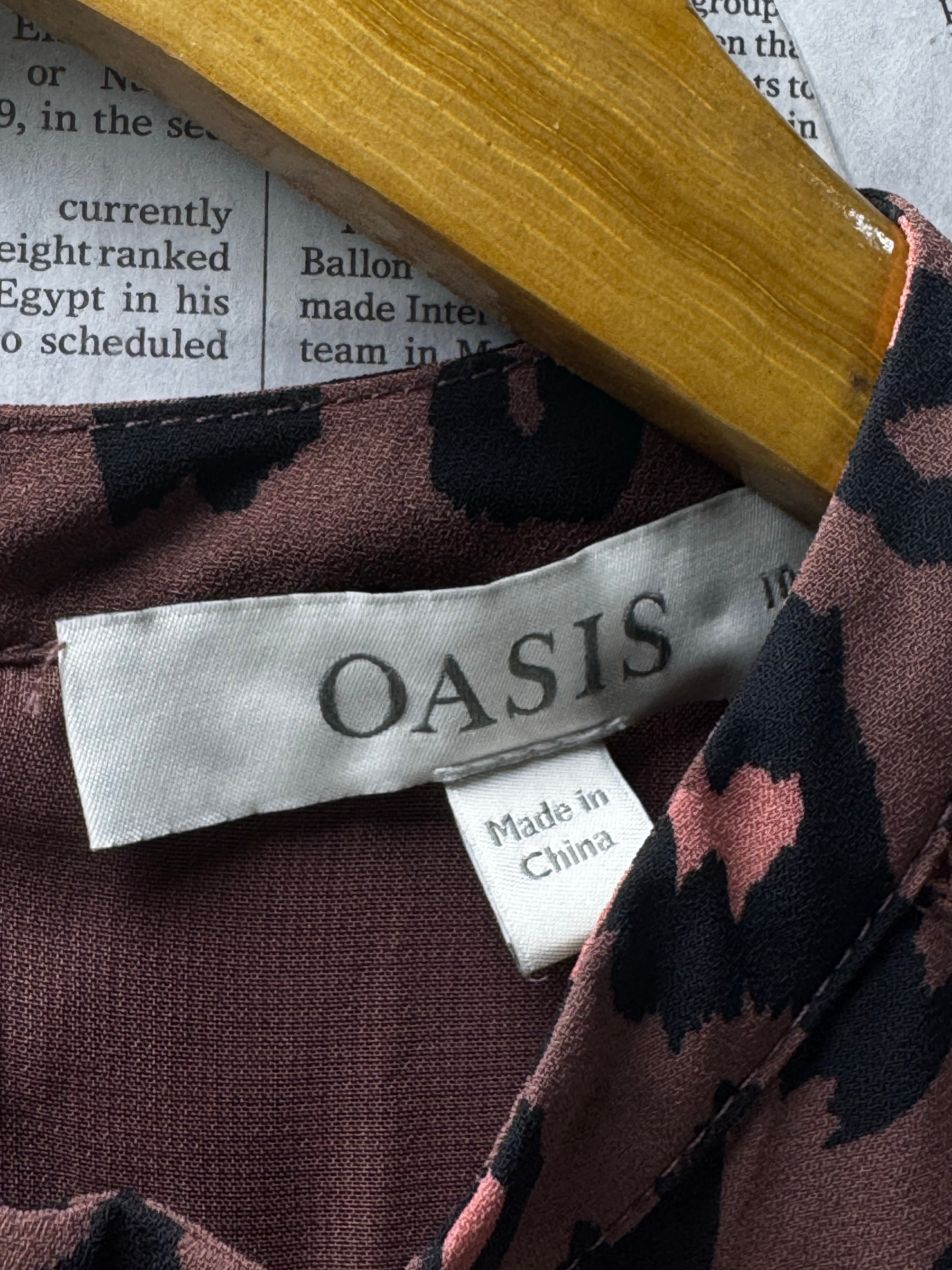 Oasis® Small | Bust: 18" | Leopard | Mini Dress | B3 - 5021 - Genuine Maal