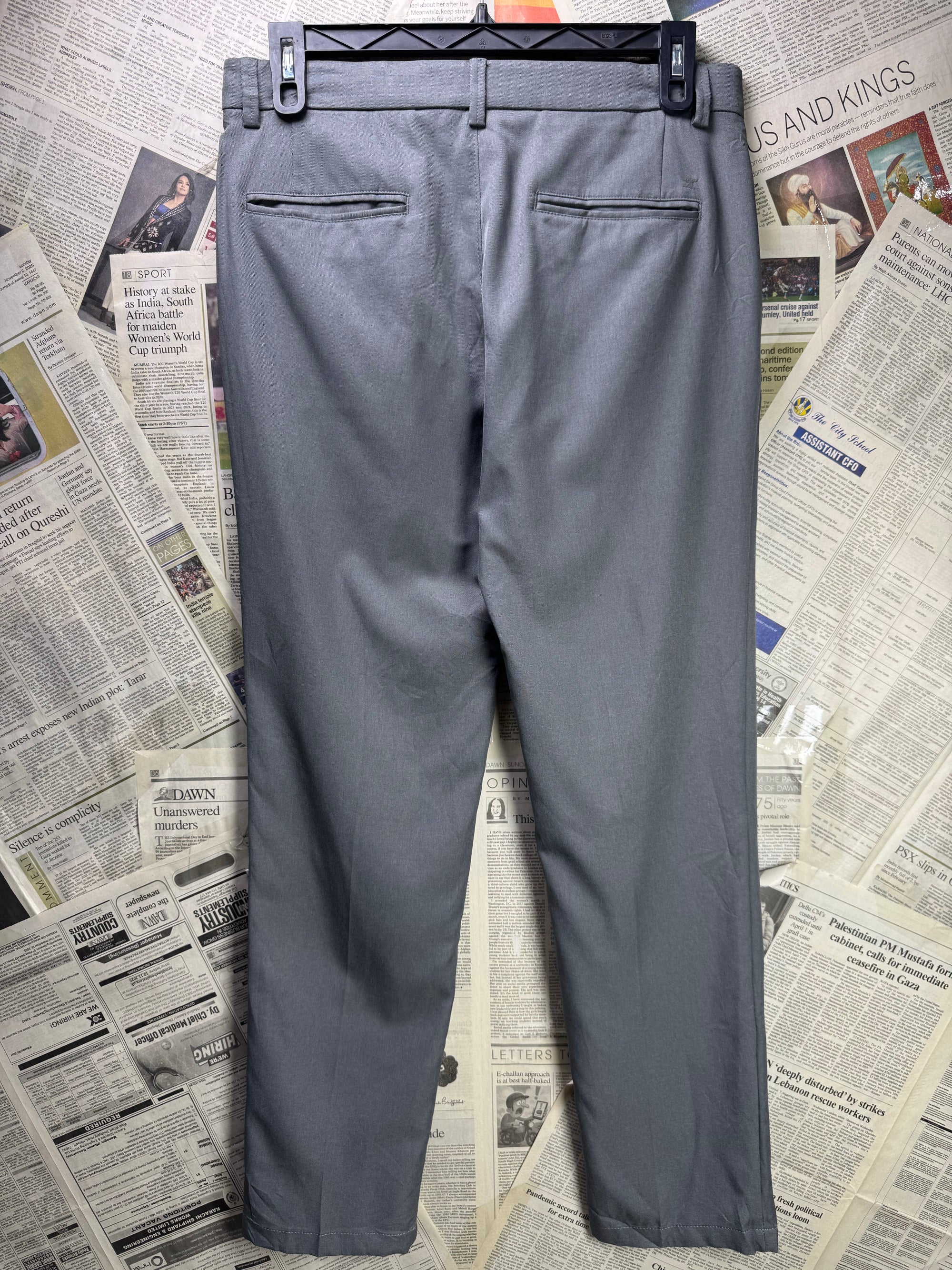Haggar® Waist: 34" | Grey | Golf Pants | Poly | 1359 - Genuine Maal